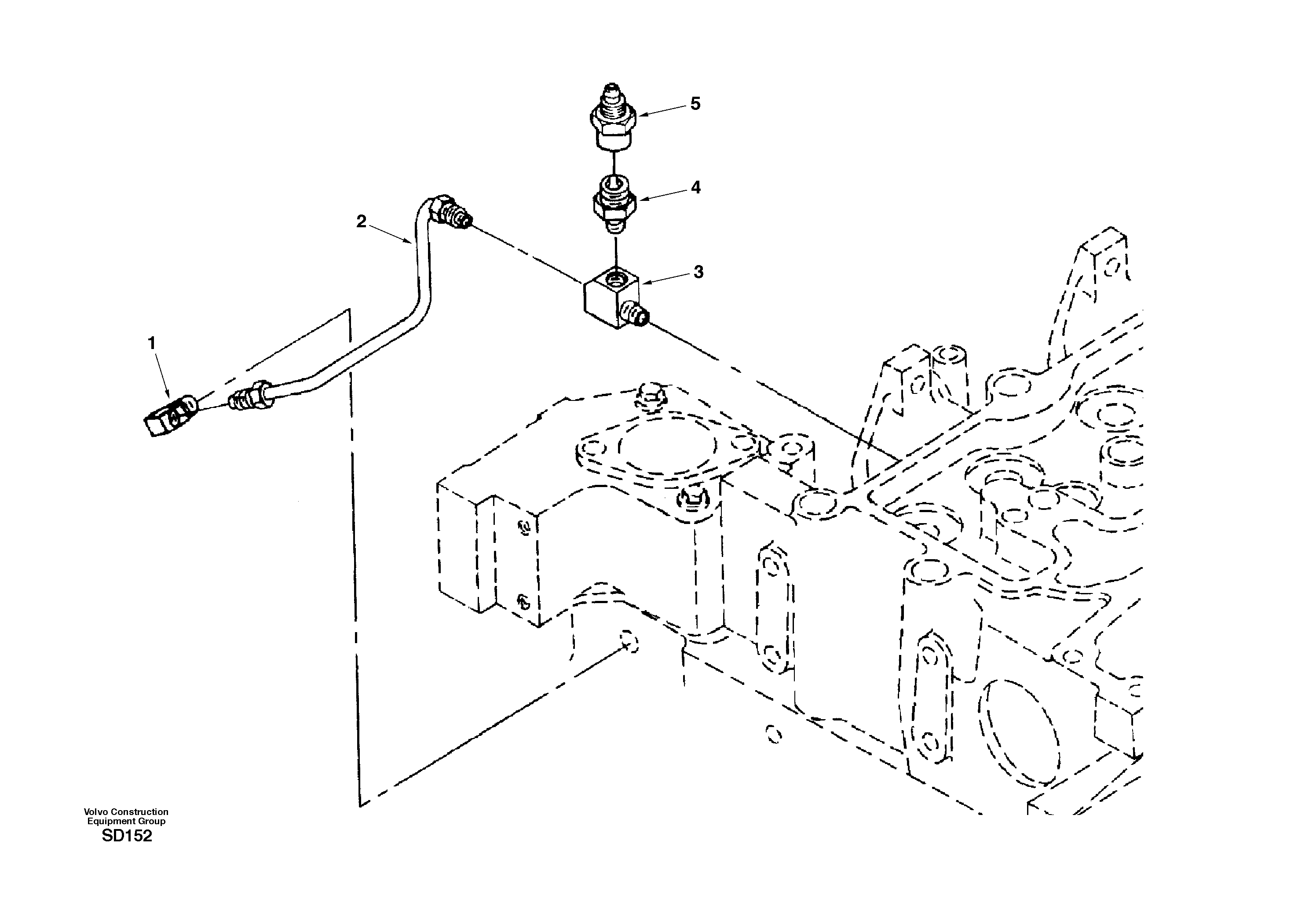 Схема запчастей Volvo EC290 - 41282 Block vent. plumbing 