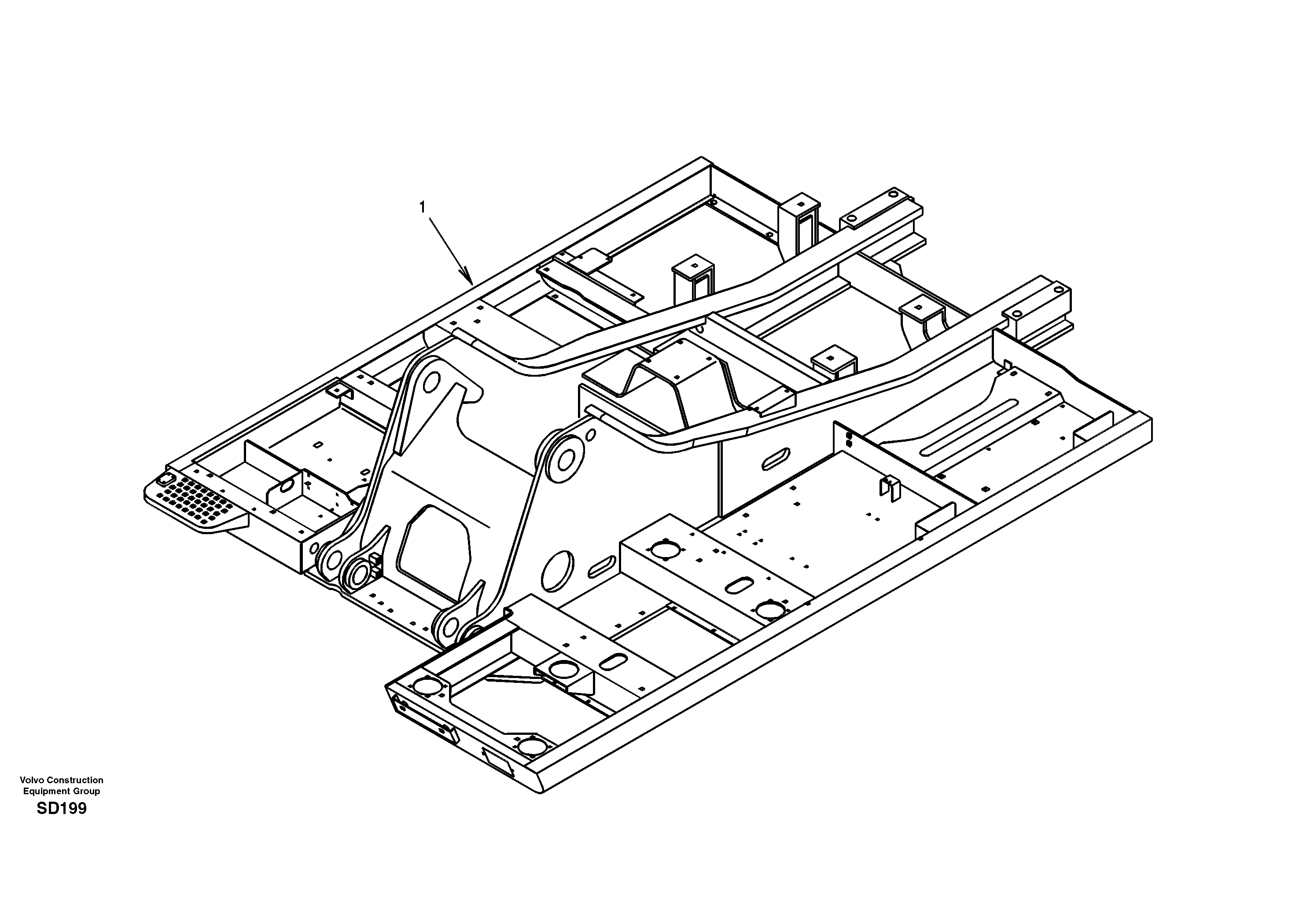 Схема запчастей Volvo EC290 - 28549 Upper frame 