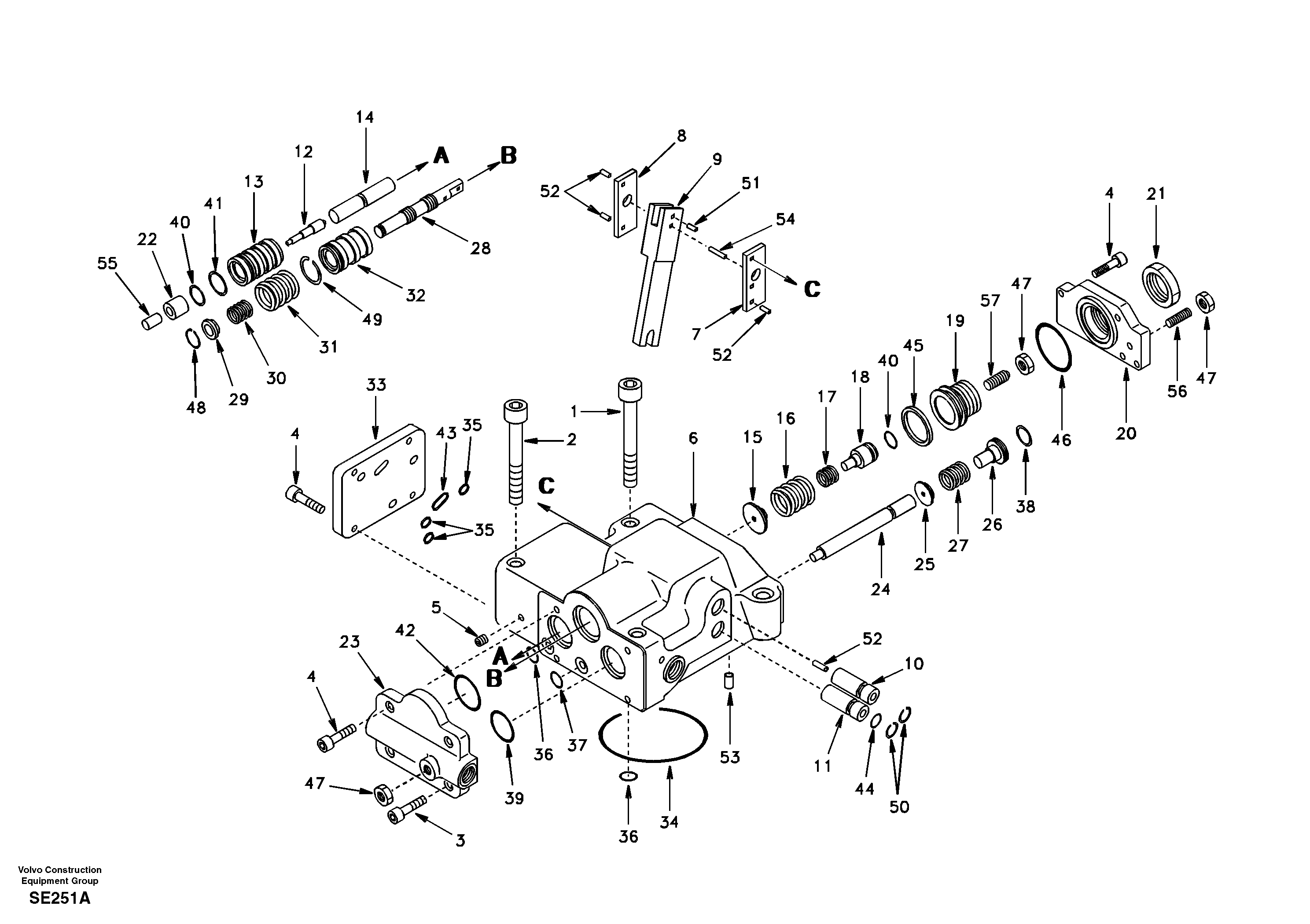 Схема запчастей Volvo EC360 - 19510 Regulator, hydraulic pump 