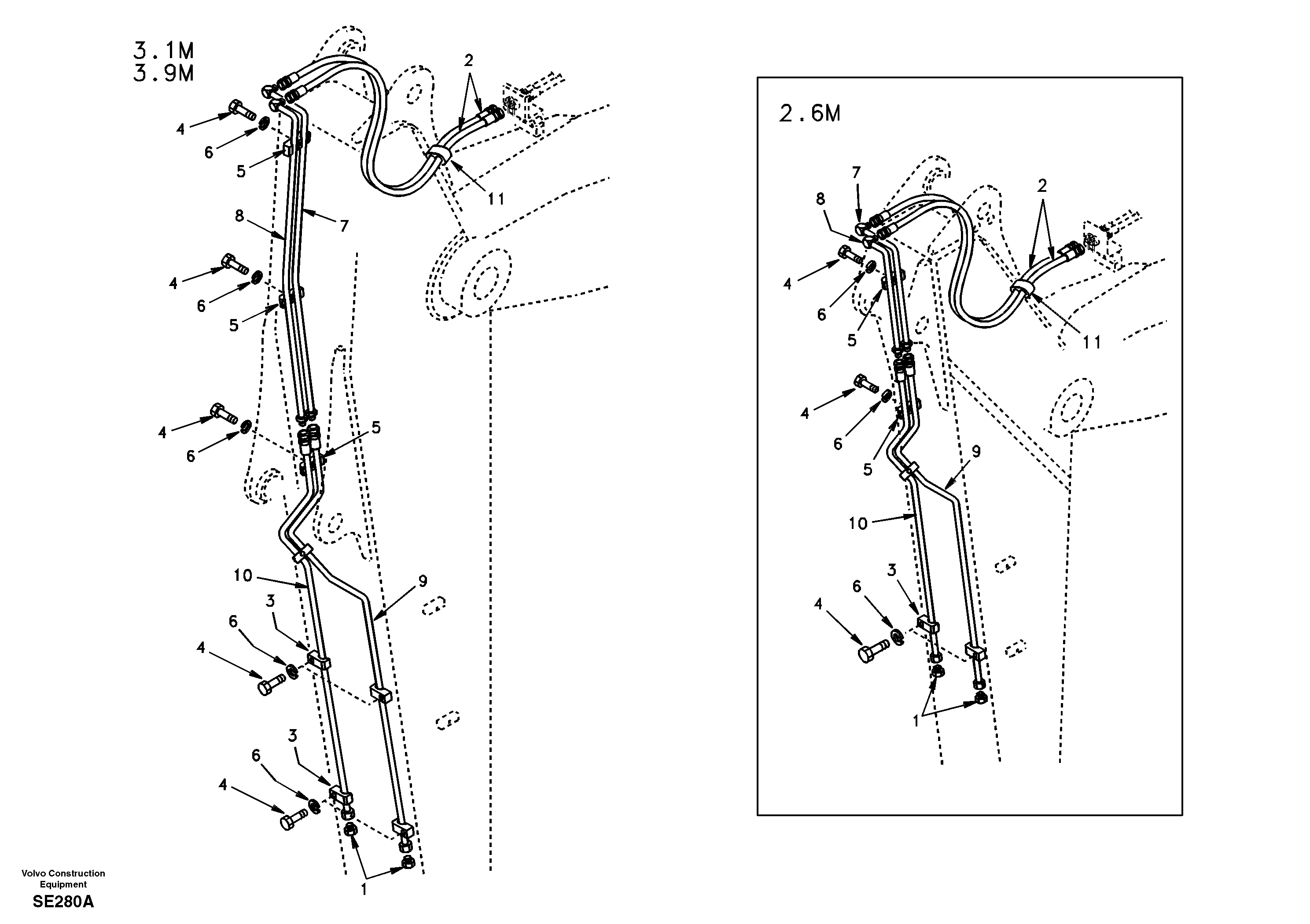 Схема запчастей Volvo EC360 - 79024 Rotator hydraulic, dipper arm 