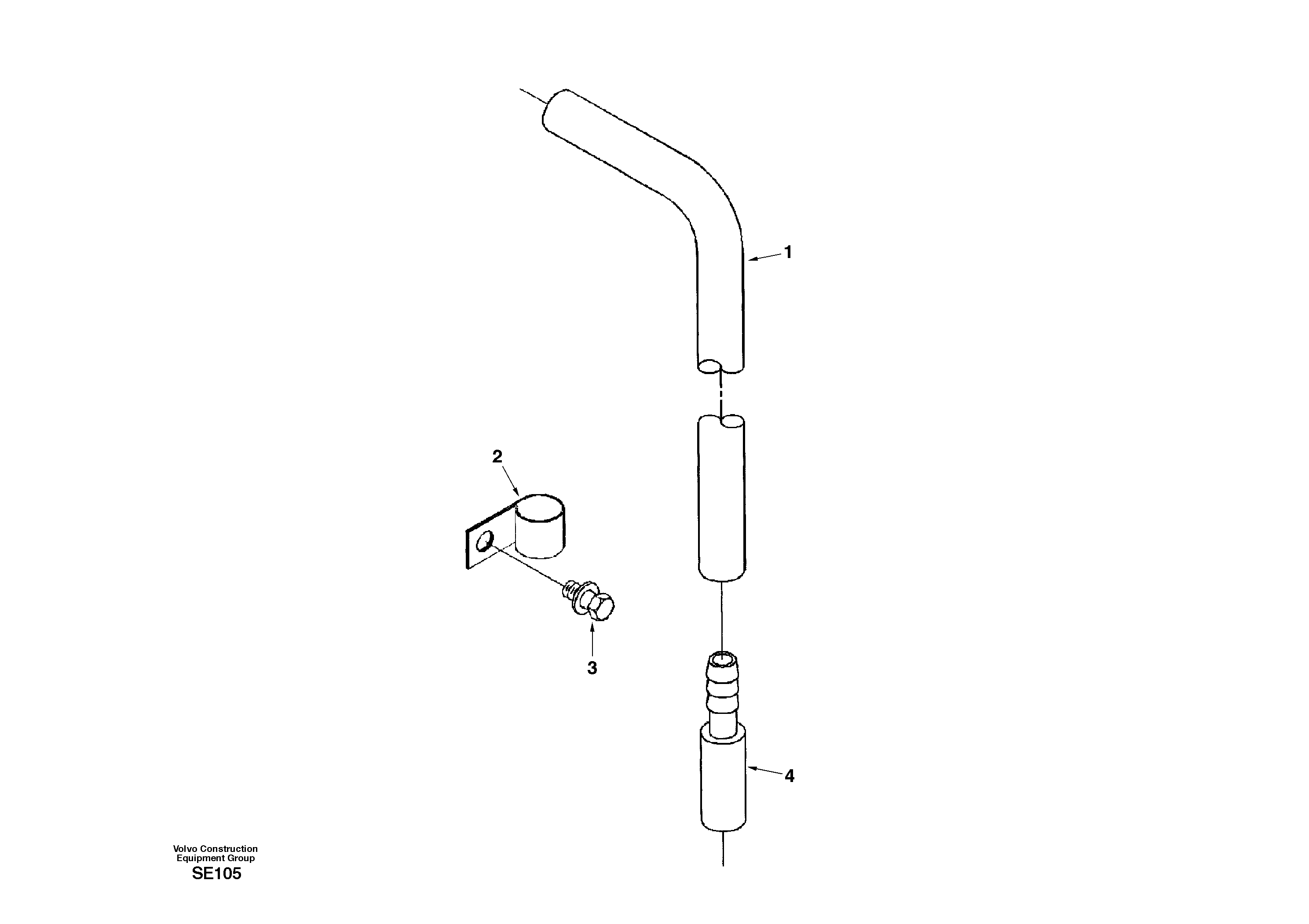 Схема запчастей Volvo EC360 - 30825 Crankcase ventilation 