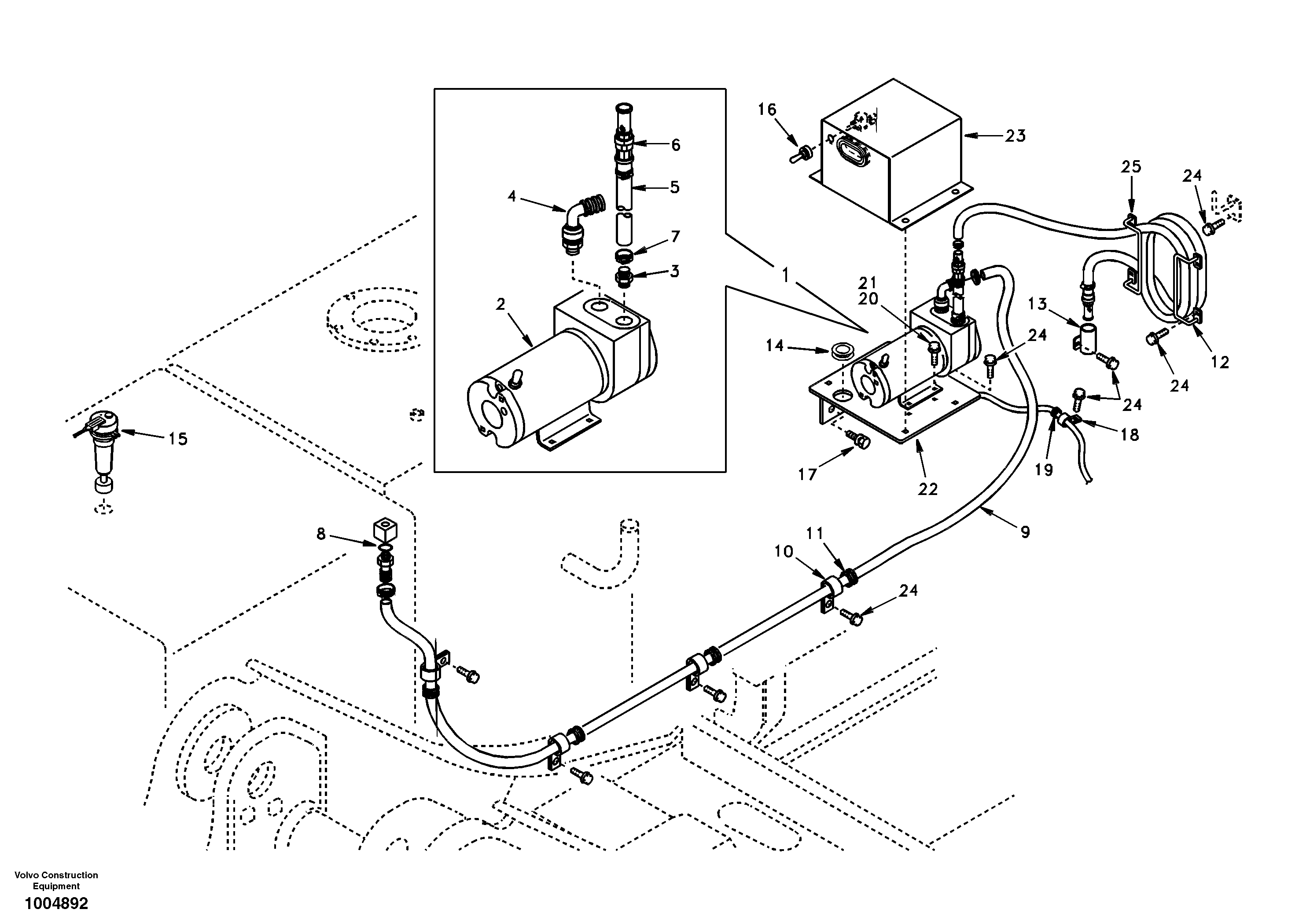 Схема запчастей Volvo EC360 - 99439 Fuel filling pump 