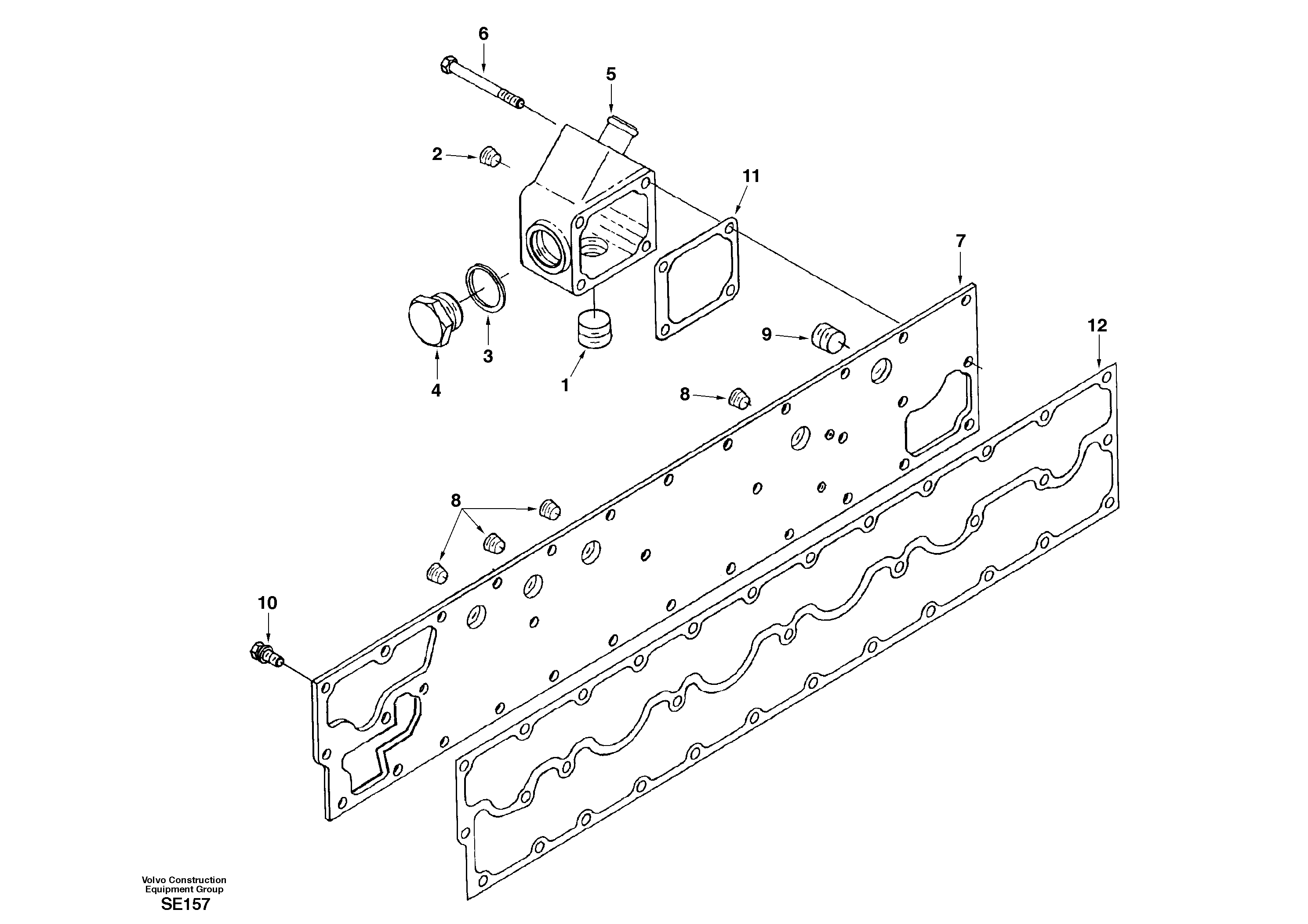 Схема запчастей Volvo EC360 - 33135 Coolant heater 