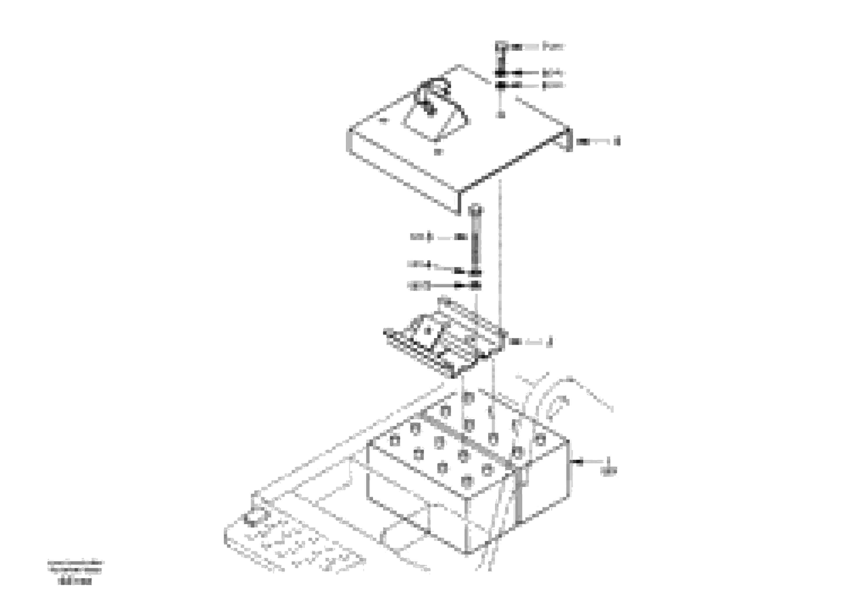 Схема запчастей Volvo EC360 - 33138 Battery with assembling details 