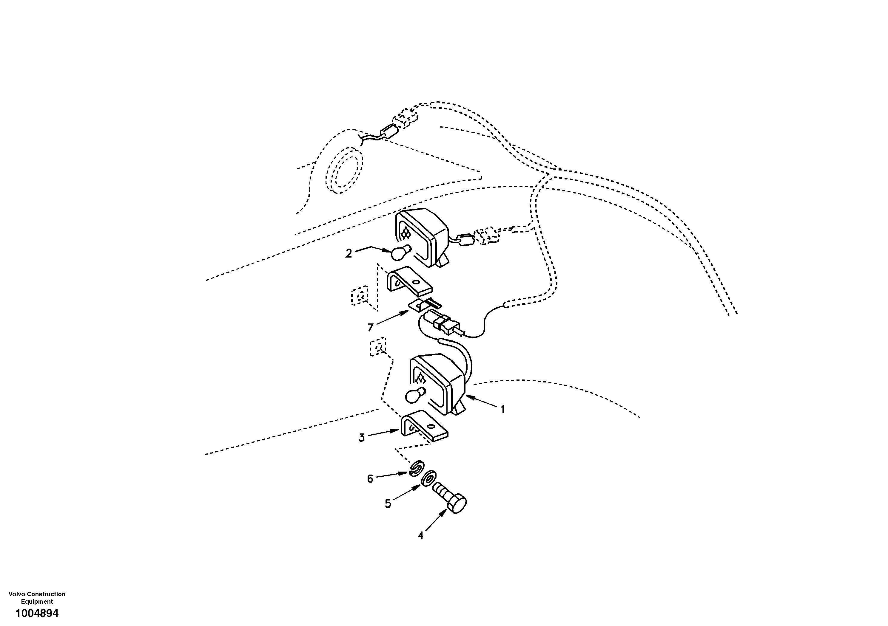 Схема запчастей Volvo EC360 - 34271 Working lamp on boom 