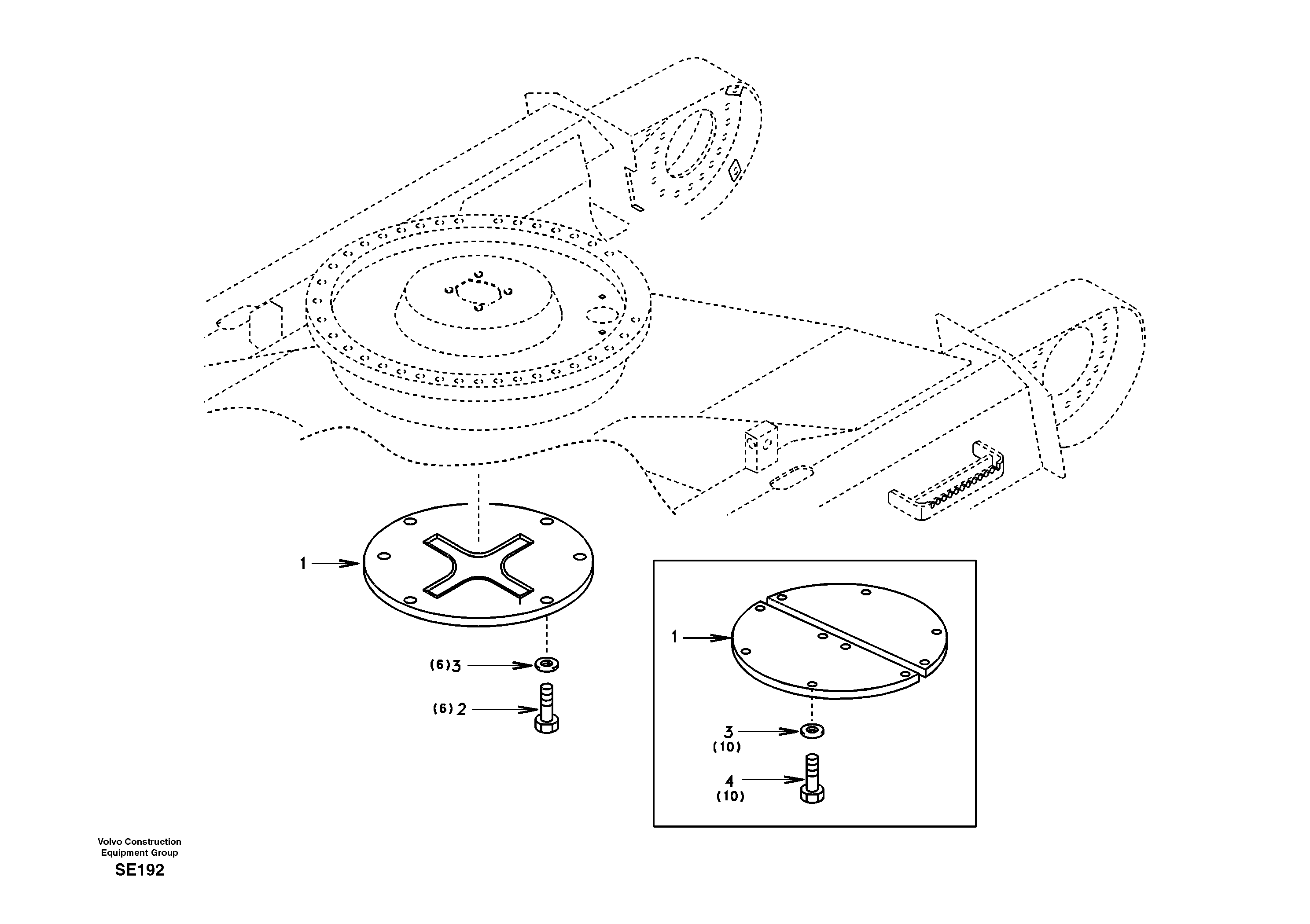 Схема запчастей Volvo EC360 - 19673 Protecting plate 