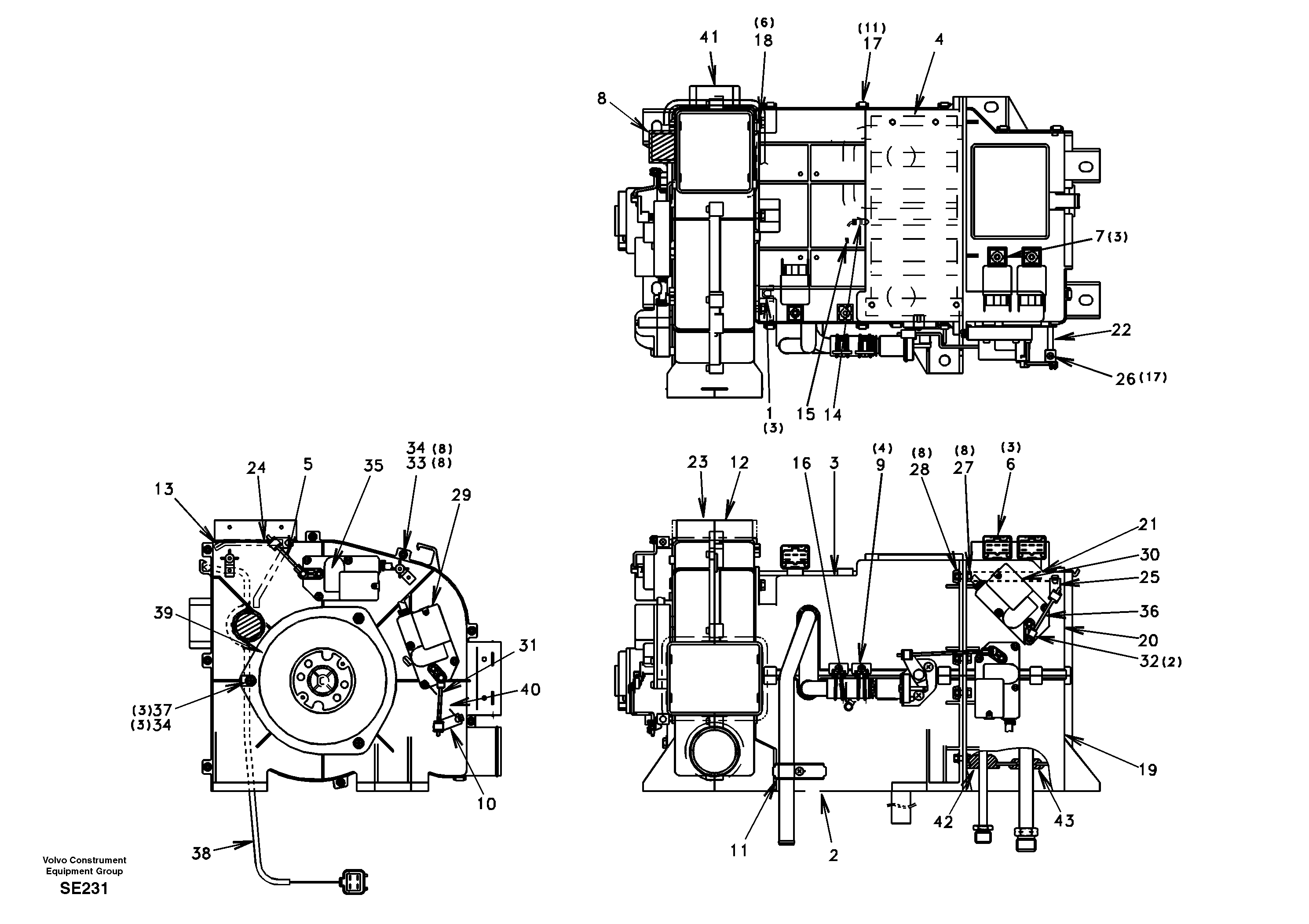 Схема запчастей Volvo EC360 - 20277 Cooling unit 