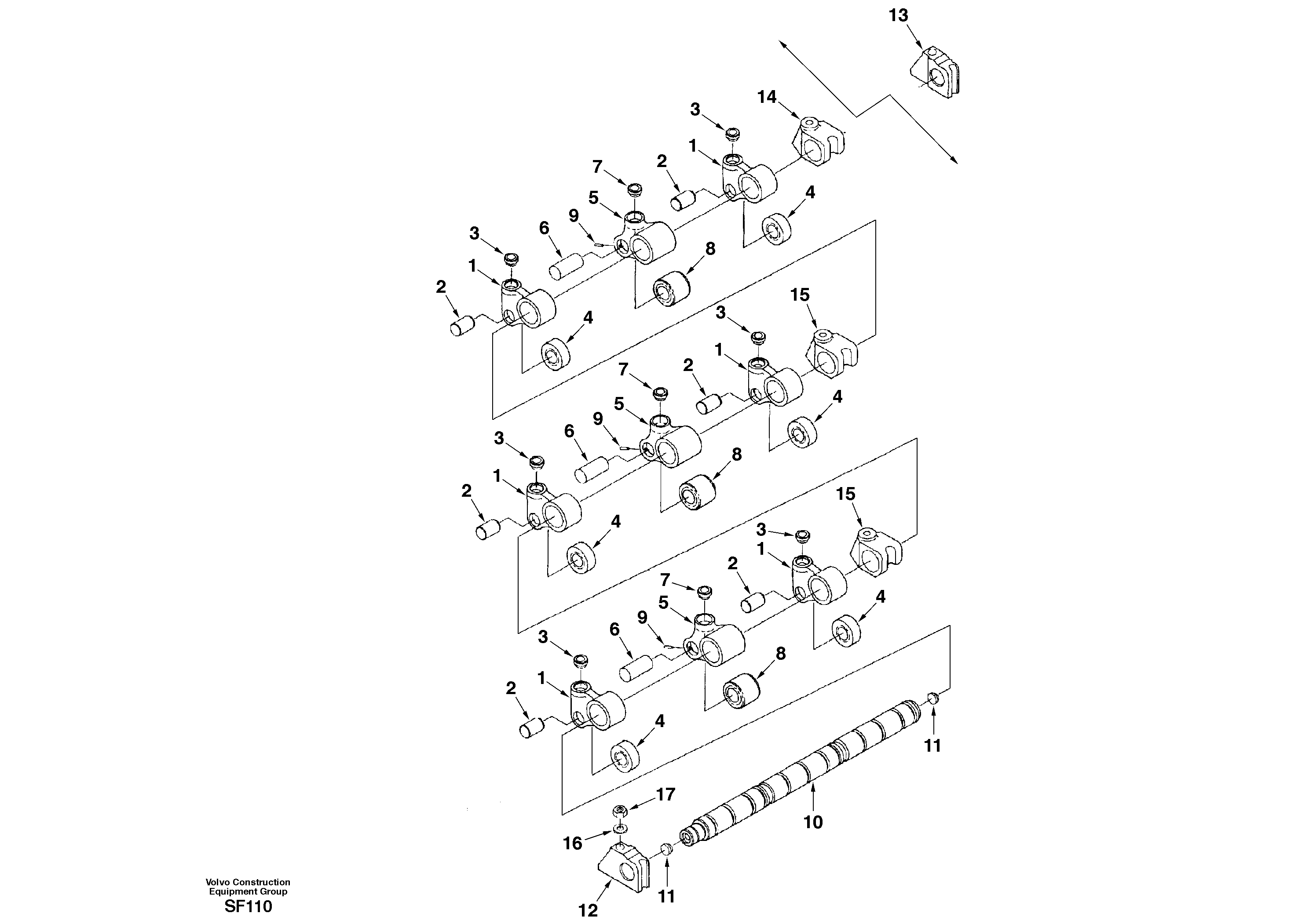 Схема запчастей Volvo EC460 - 54692 Valve tappet 