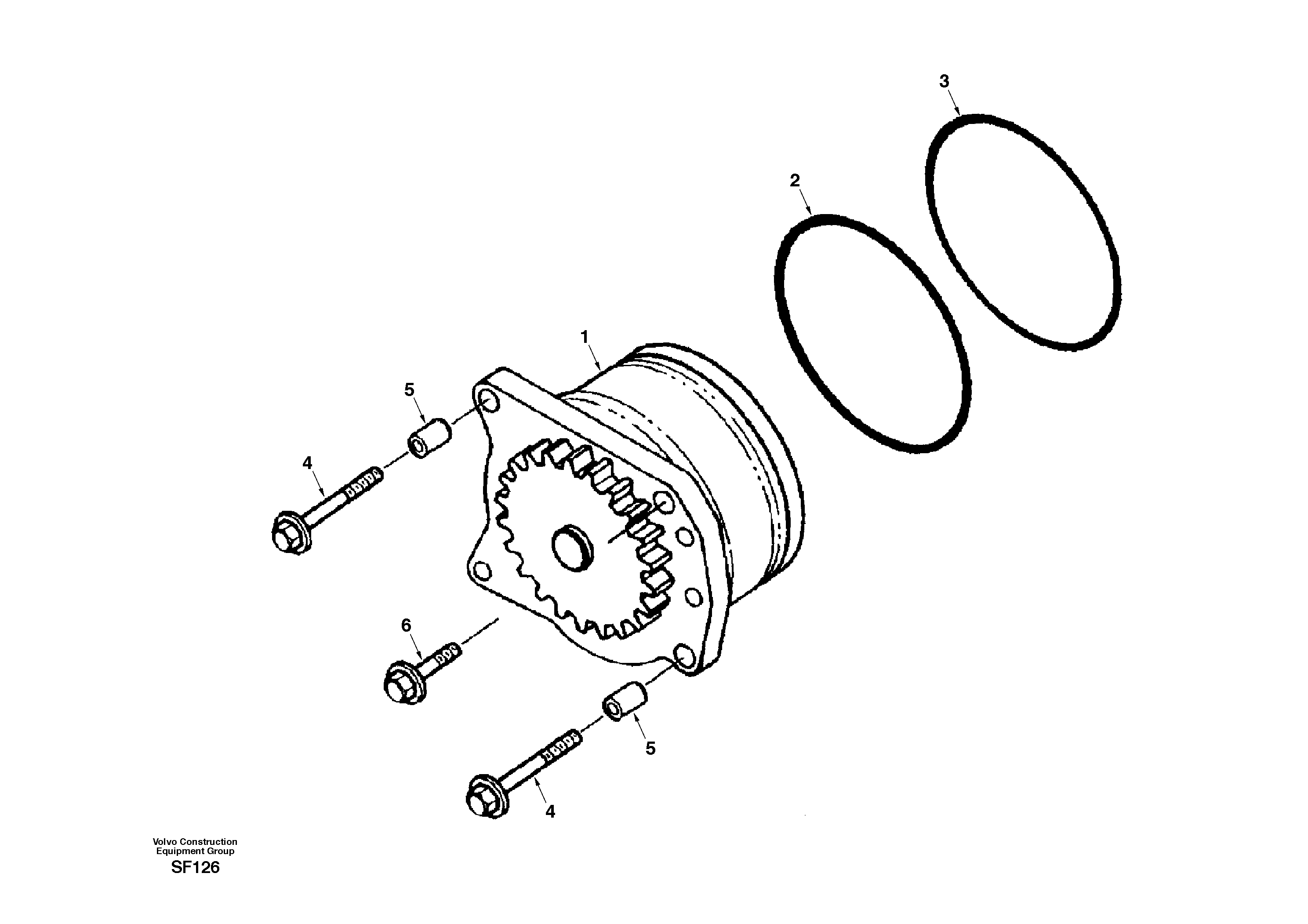 Схема запчастей Volvo EC460 - 30016 Насос масляный 