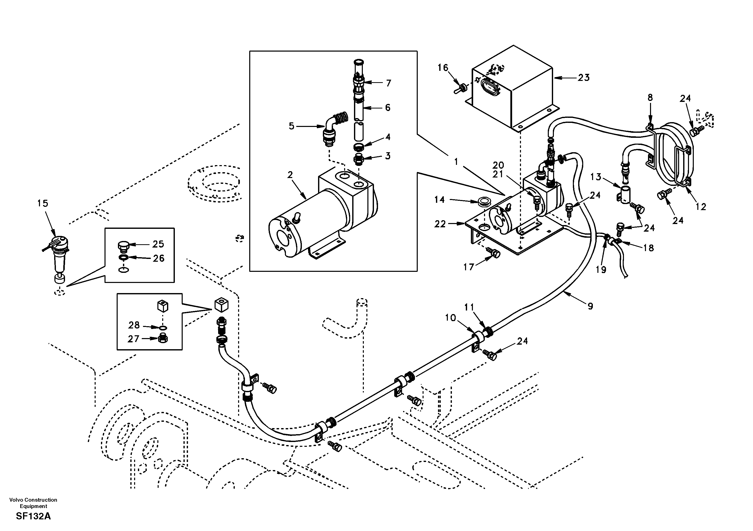 Схема запчастей Volvo EC460 - 91647 Fuel filling pump 