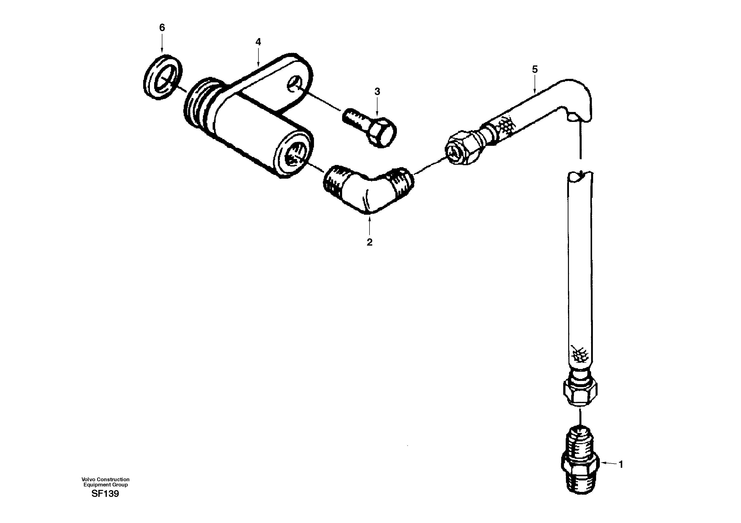 Схема запчастей Volvo EC460 - 30024 Air fuel control, plumbing 