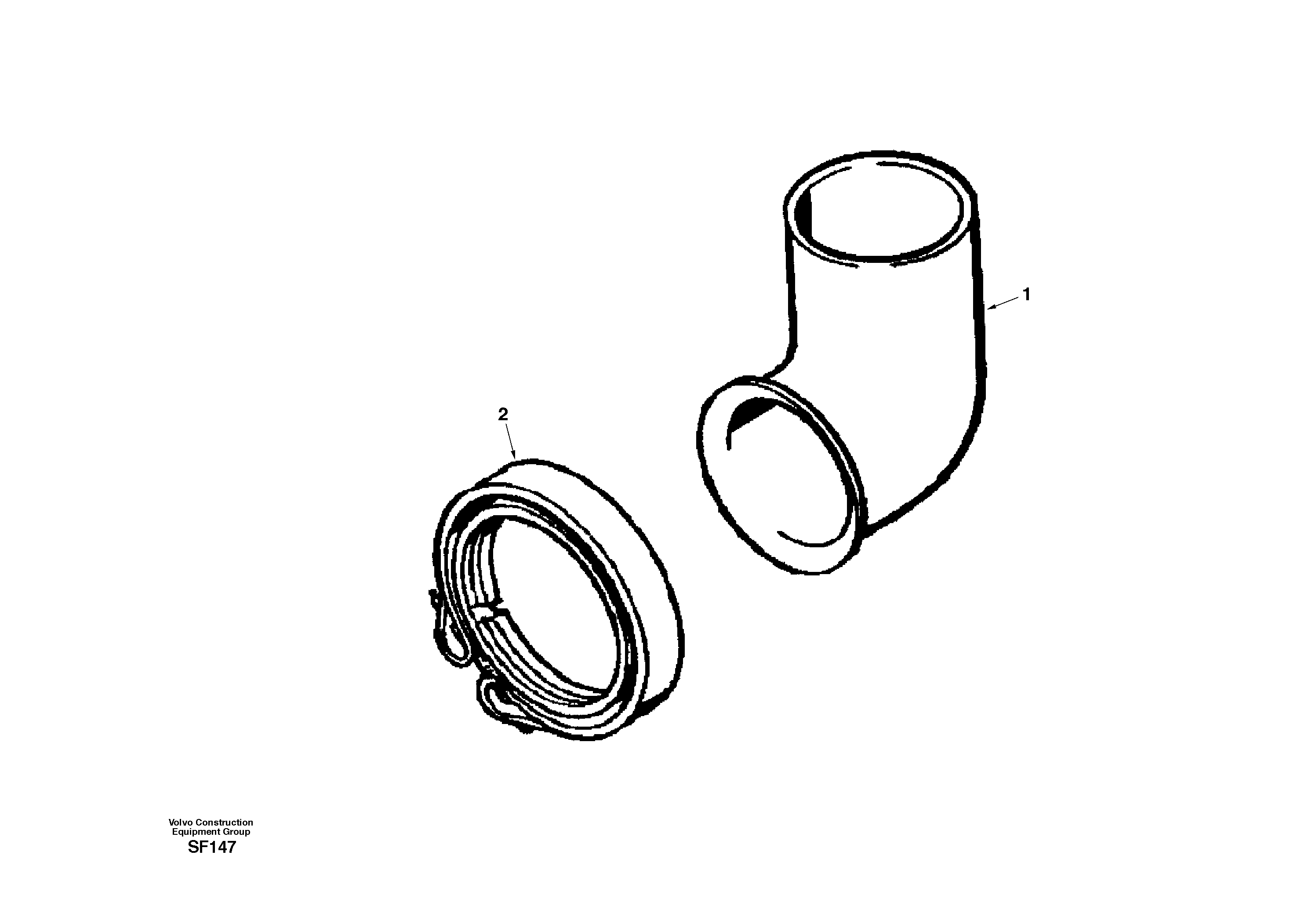 Схема запчастей Volvo EC460 - 30029 Exhaust connection 