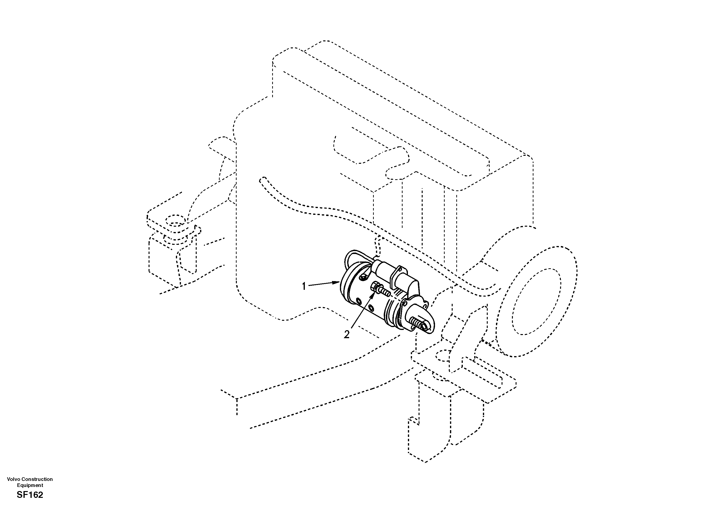 Схема запчастей Volvo EC460 - 26603 Starter motor, mounting 