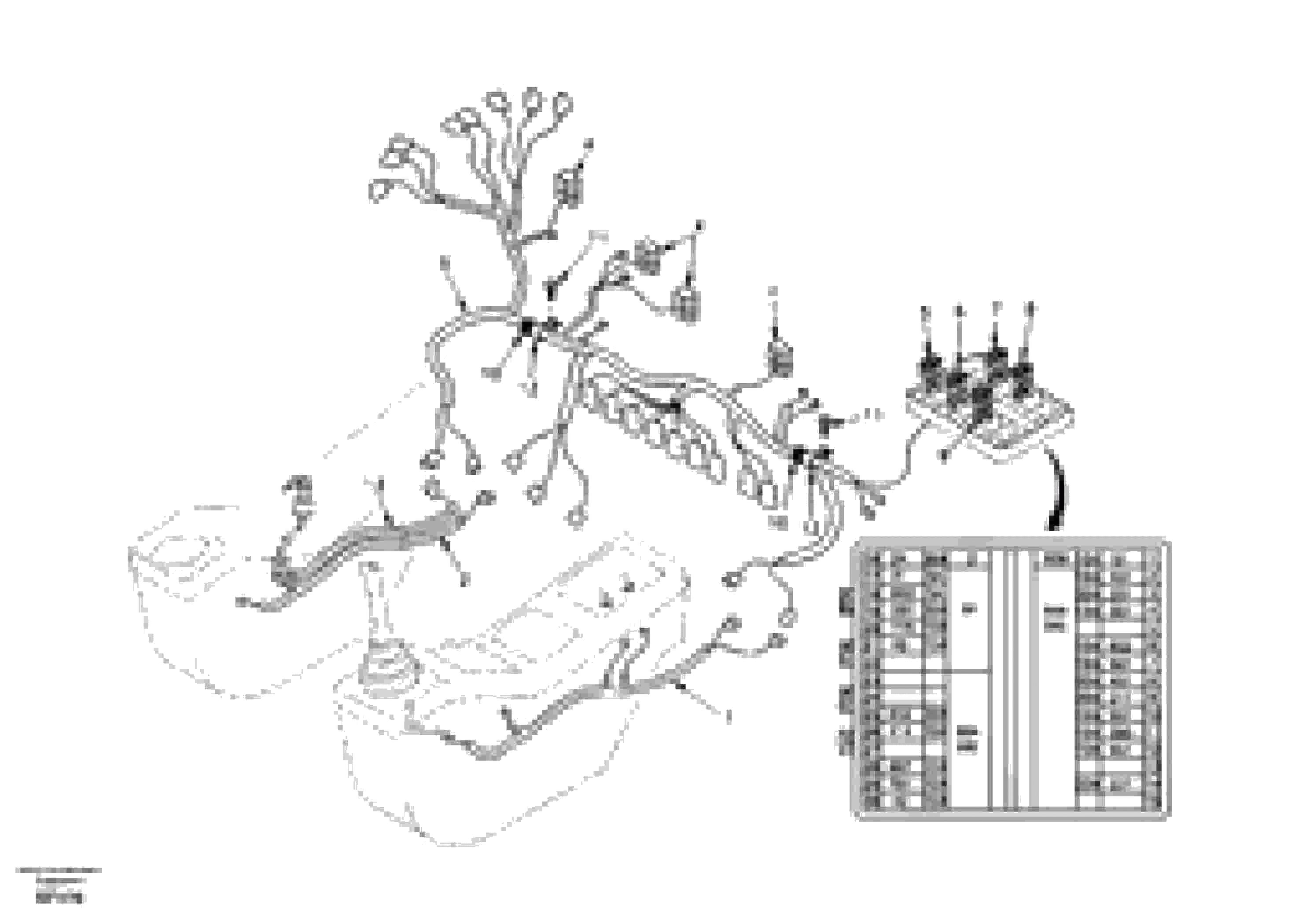 Схема запчастей Volvo EC460 - 94321 Cable and wire harness, instrument panel 