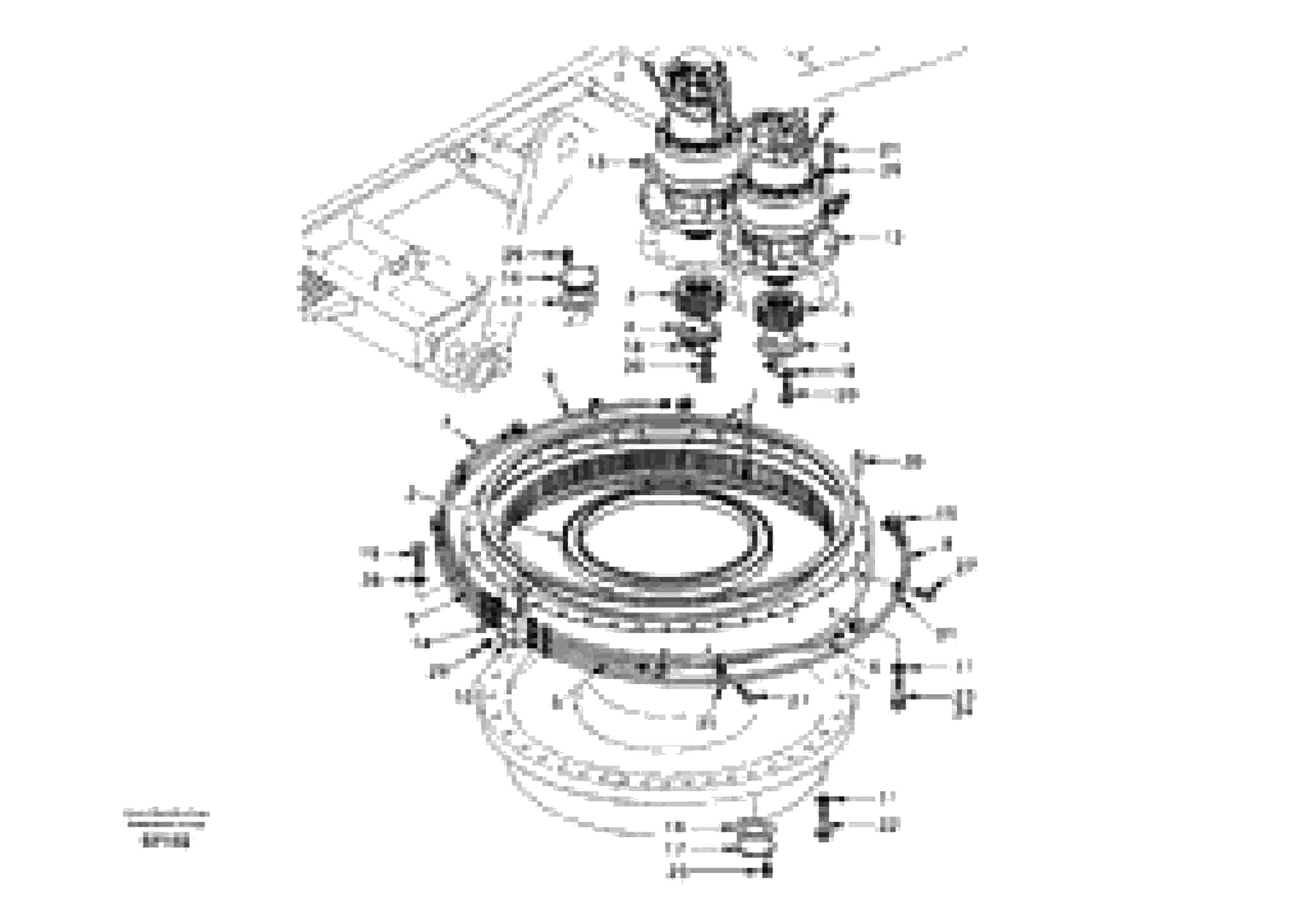 Схема запчастей Volvo EC460 - 64688 Swing system 