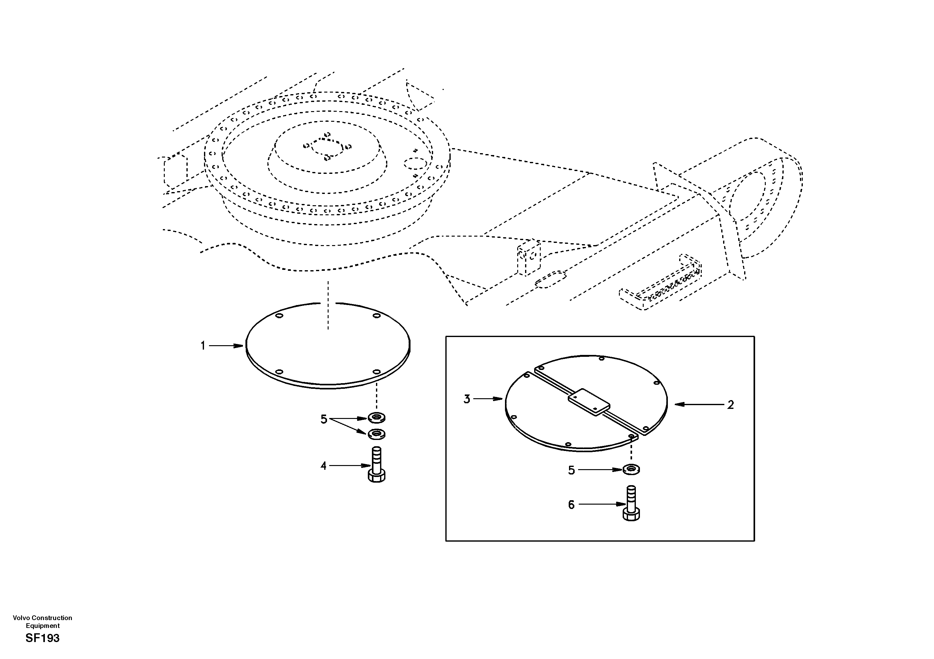 Схема запчастей Volvo EC460 - 17145 Protecting plate 