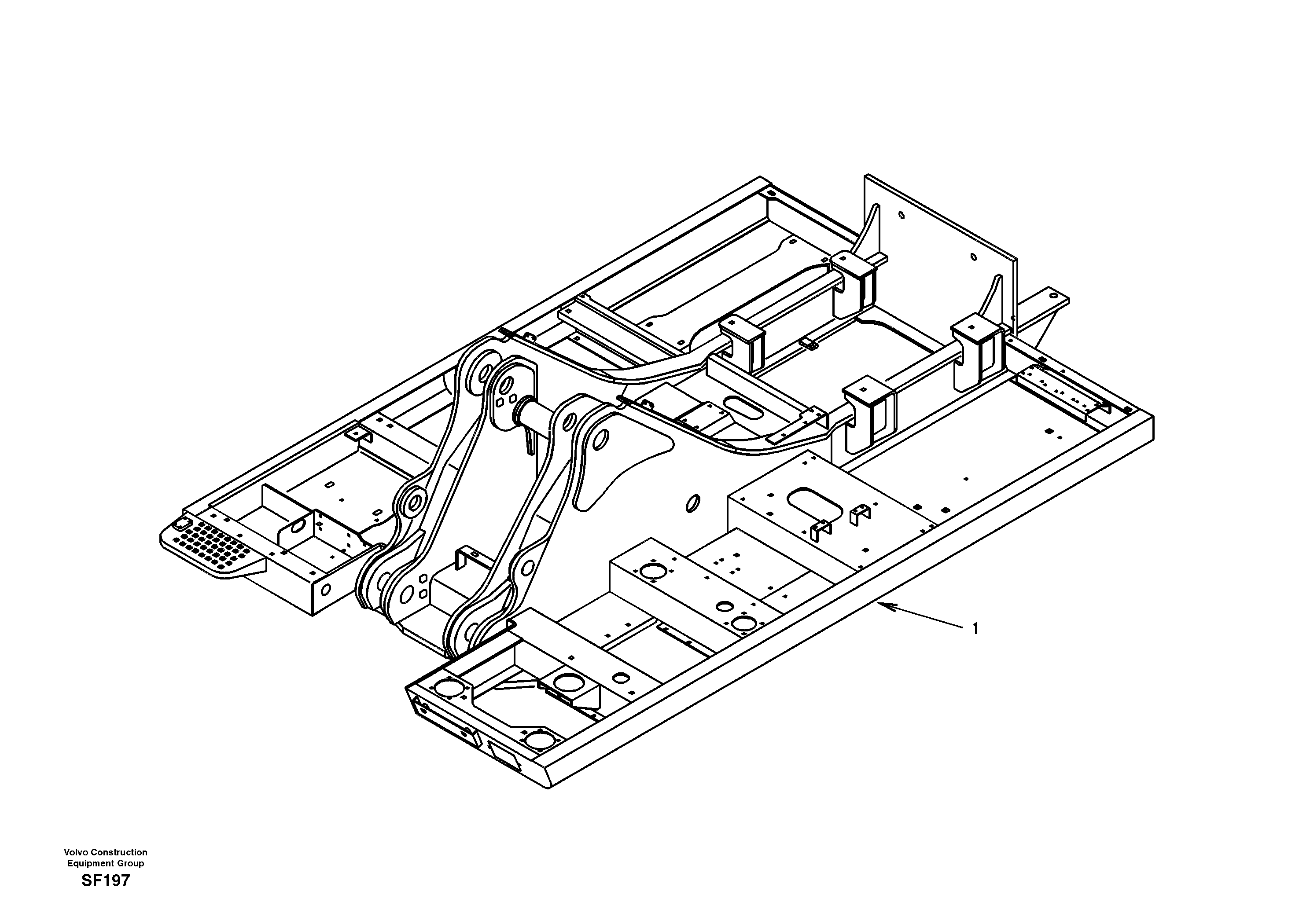 Схема запчастей Volvo EC460 - 29794 Upper frame 