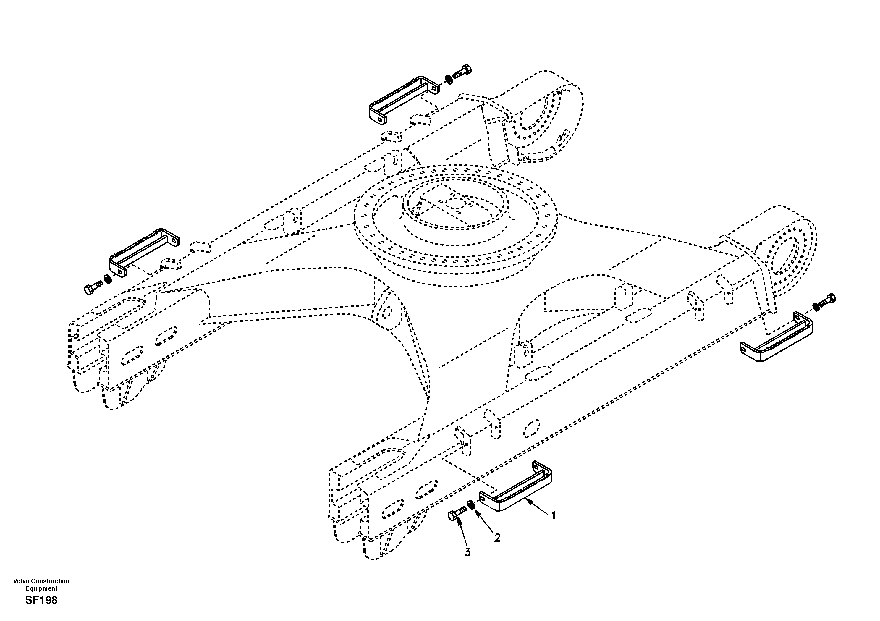 Схема запчастей Volvo EC460 - 49214 Foot step 