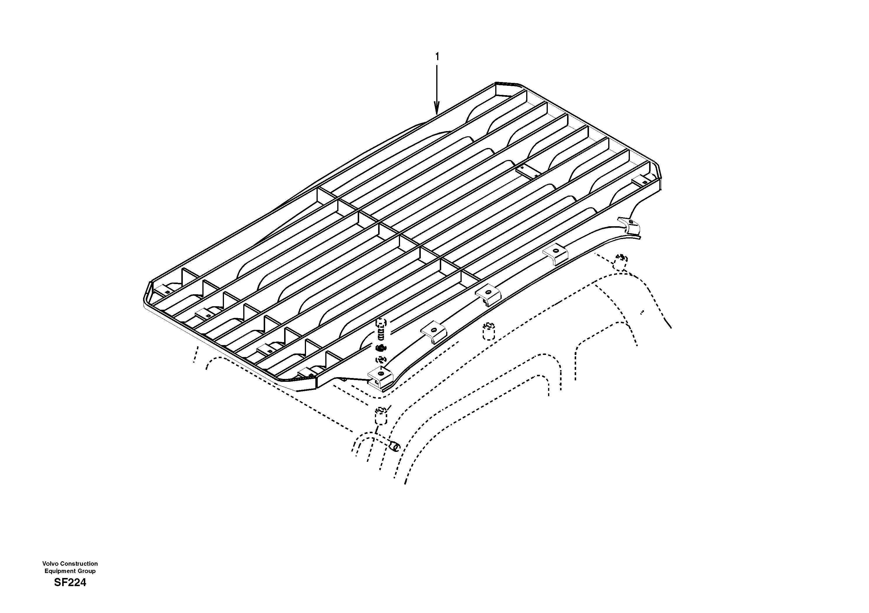 Схема запчастей Volvo EC460 - 28514 Fops, protecting equipment 