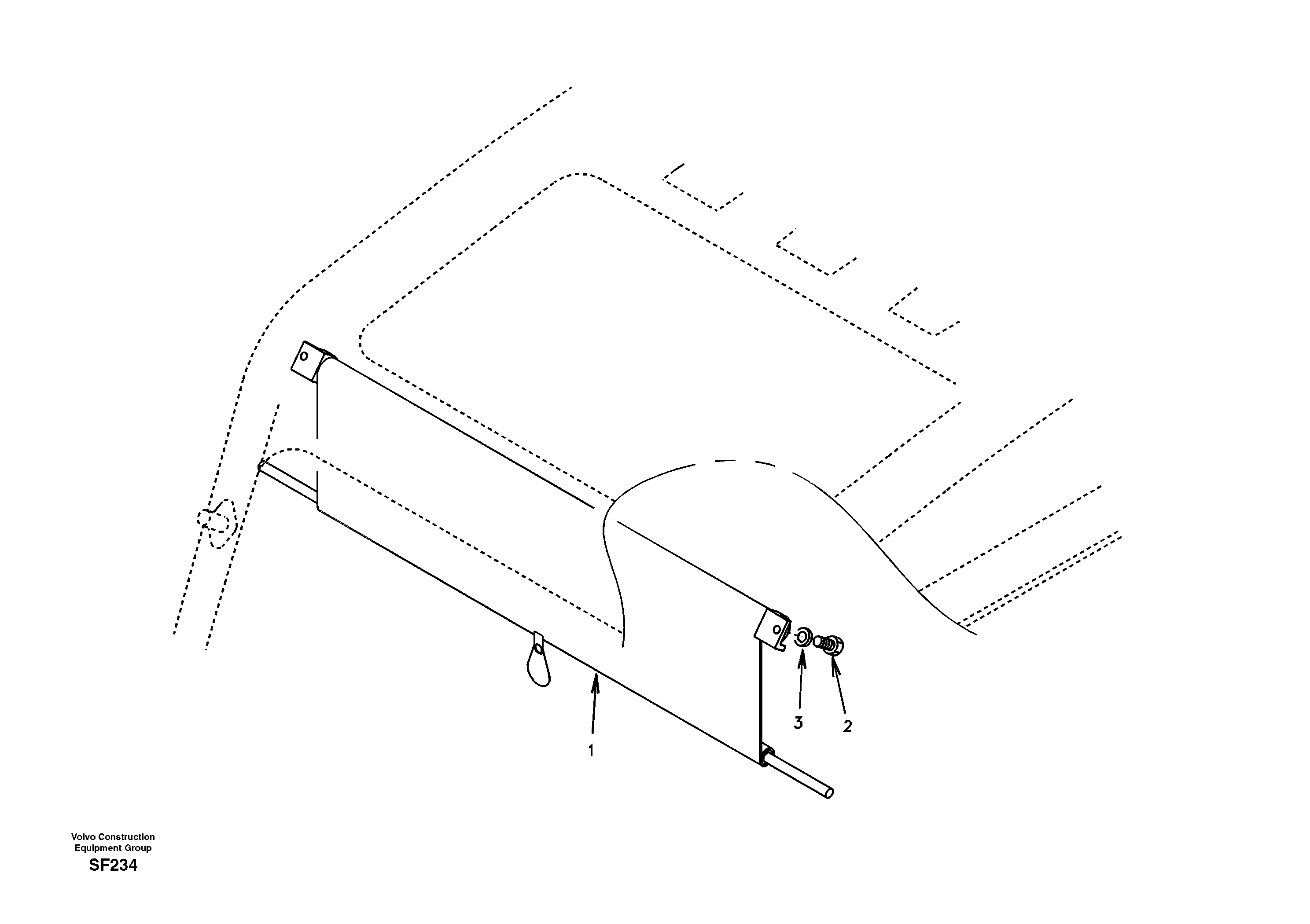 Схема запчастей Volvo EC460 - 28517 Sun visor interior 