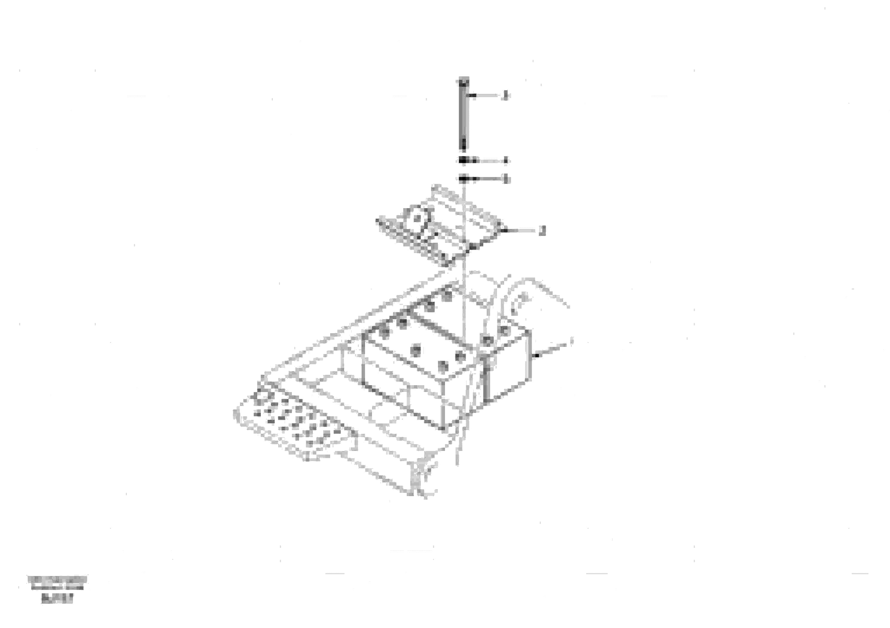 Схема запчастей Volvo EW170 & EW180 SER NO 3031- - 44221 Battery with assembling details 