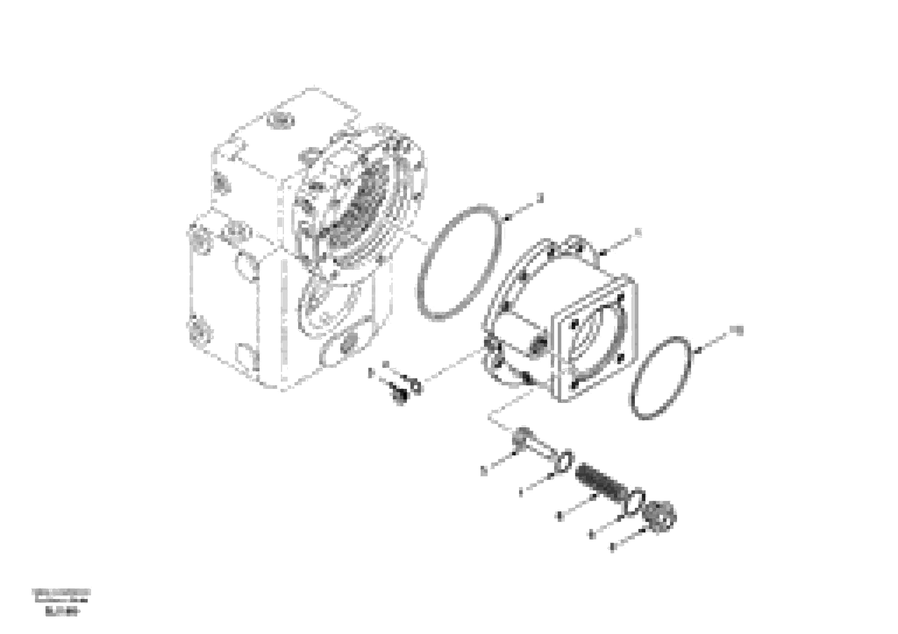 Схема запчастей Volvo EW170 & EW180 SER NO 3031- - 28690 Input shaft, housing 