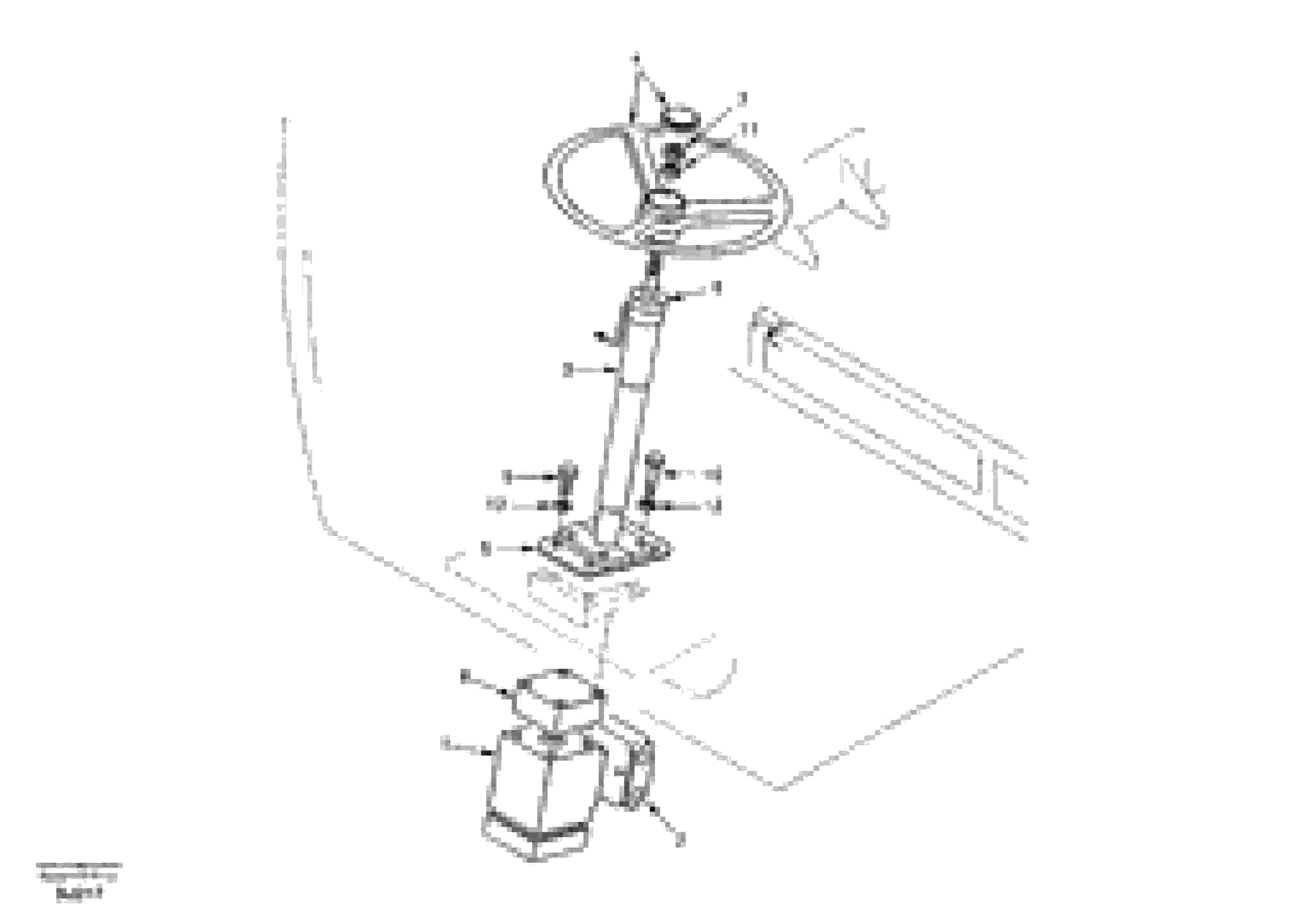 Схема запчастей Volvo EW170 & EW180 SER NO 3031- - 33004 Steering wheel and column 