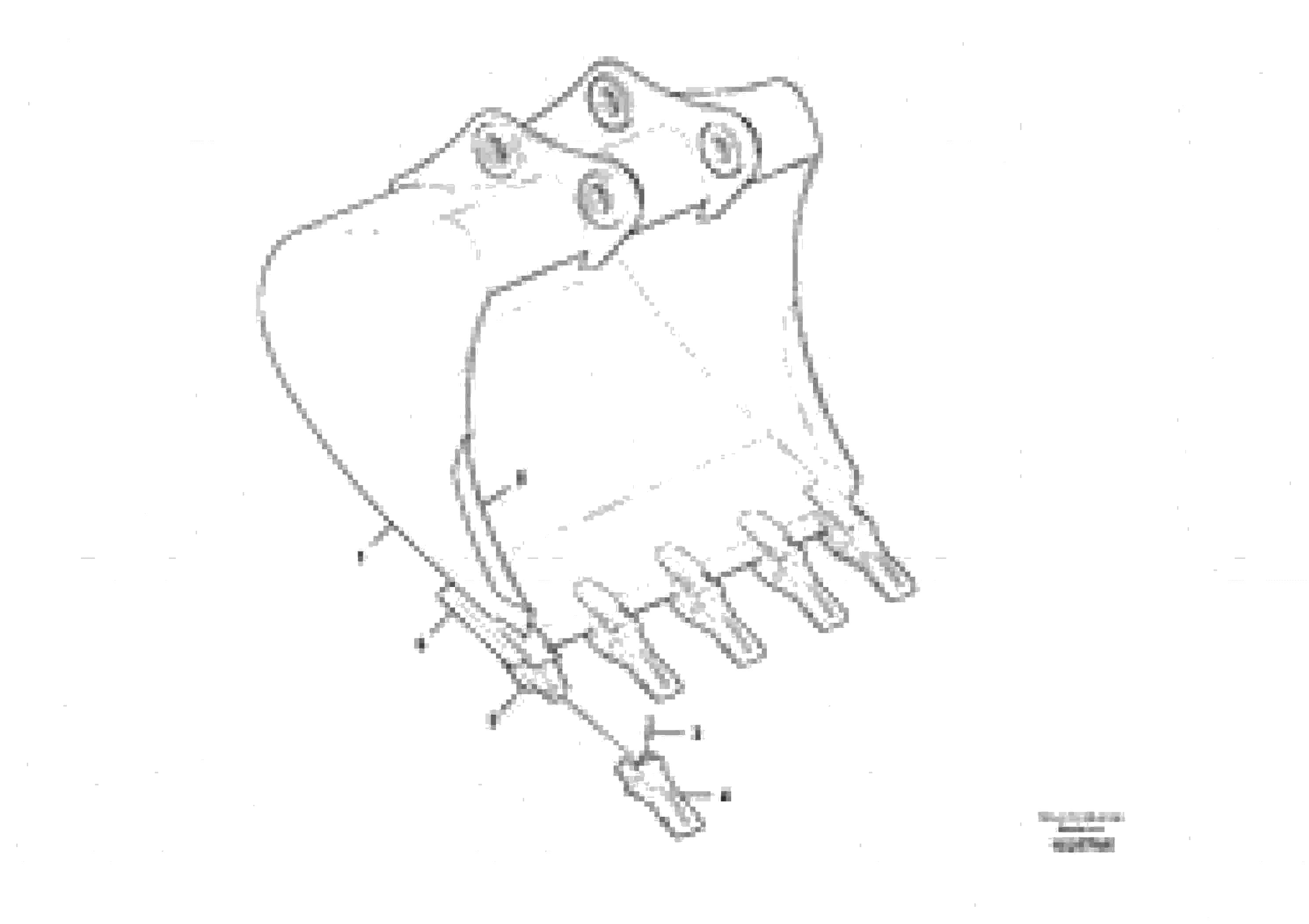 Схема запчастей Volvo ECR305C - 31193 Ковш ATTACHMENTS ATTACHMENTS EXCAVATORS BUCKETS&HAMMERS, GEN. B/C