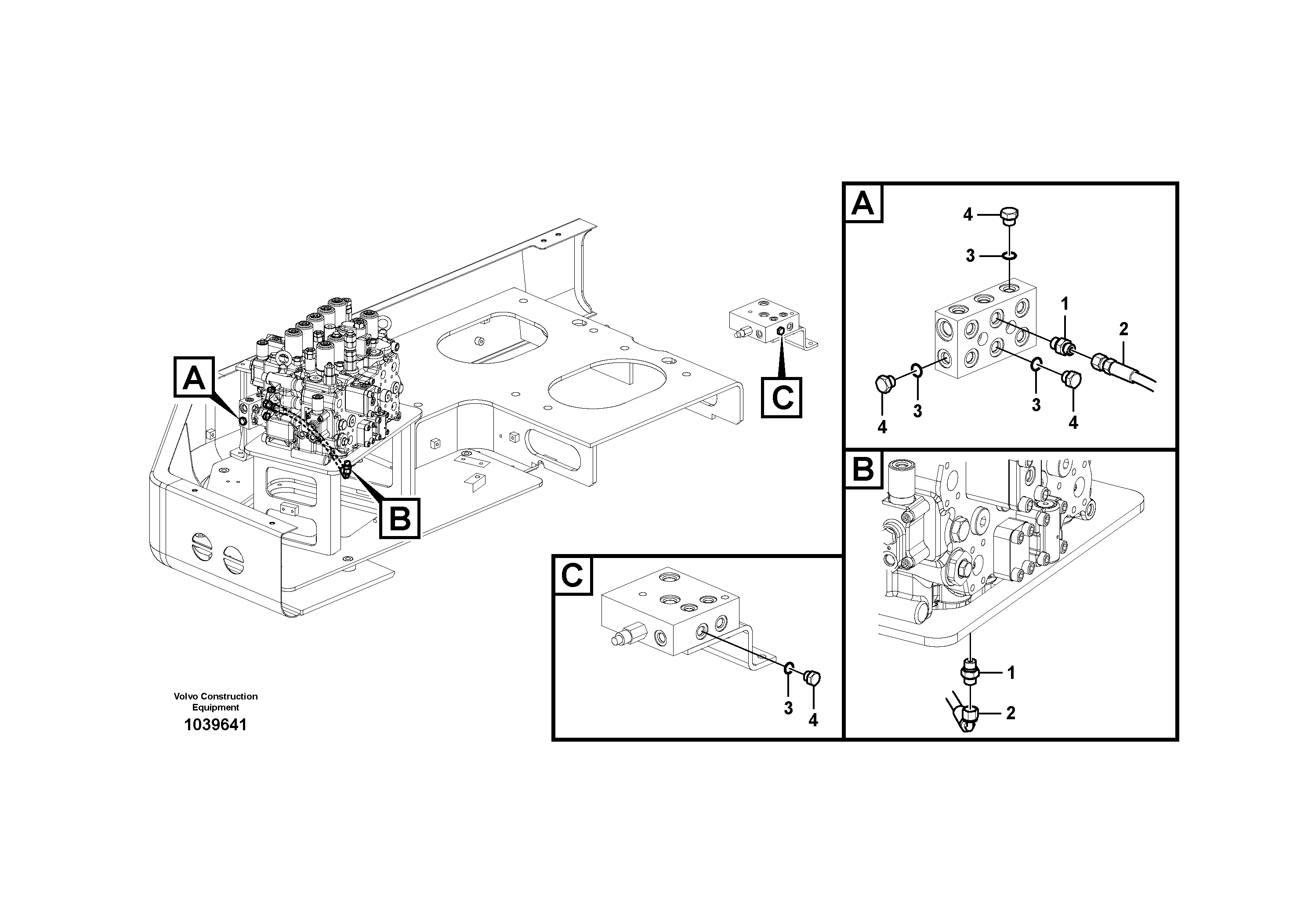 Схема запчастей Volvo ECR305C - 54715 Servo system, hammer and shear ECR305C