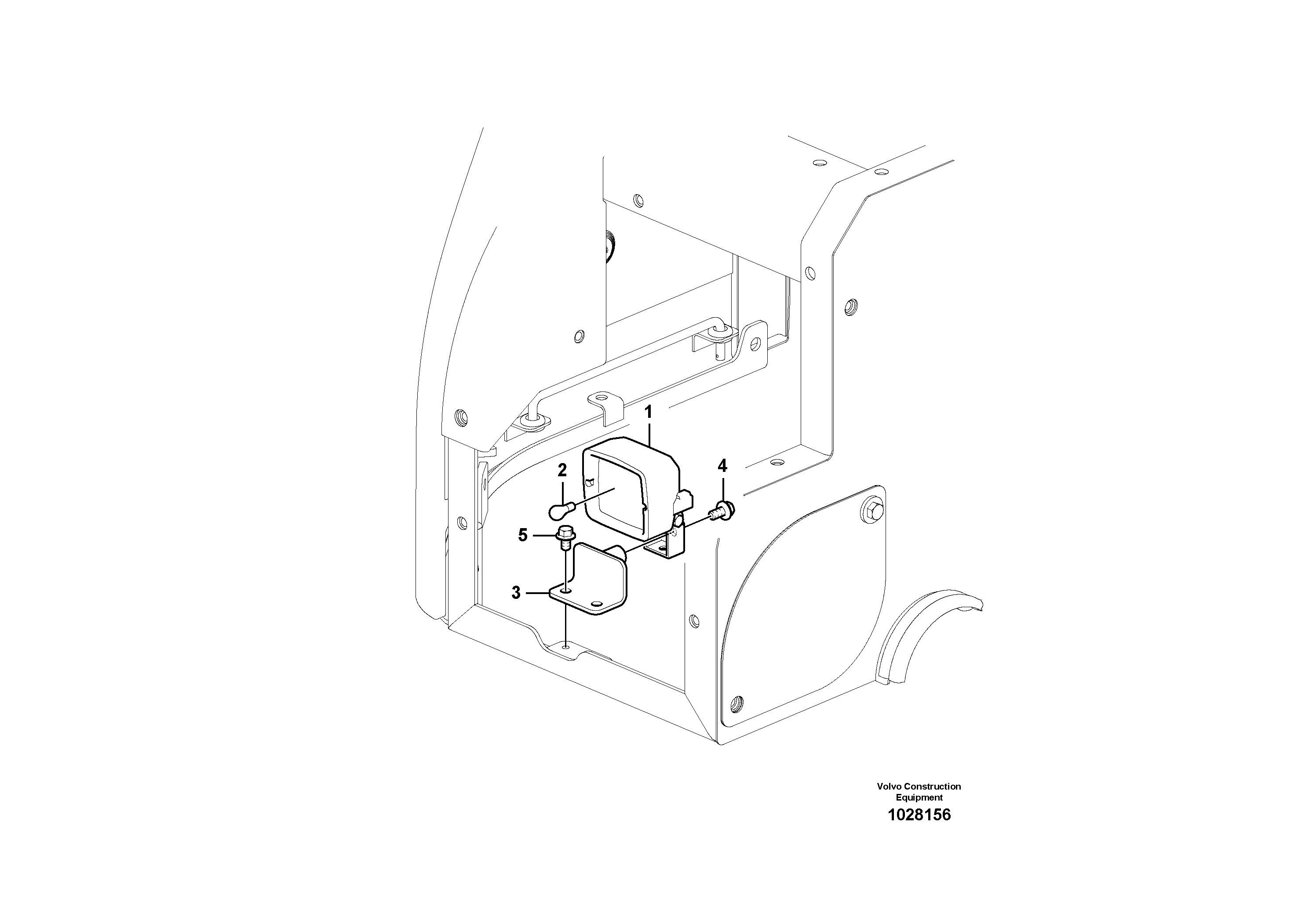 Схема запчастей Volvo ECR305C - 56912 Lighting, front ECR305C