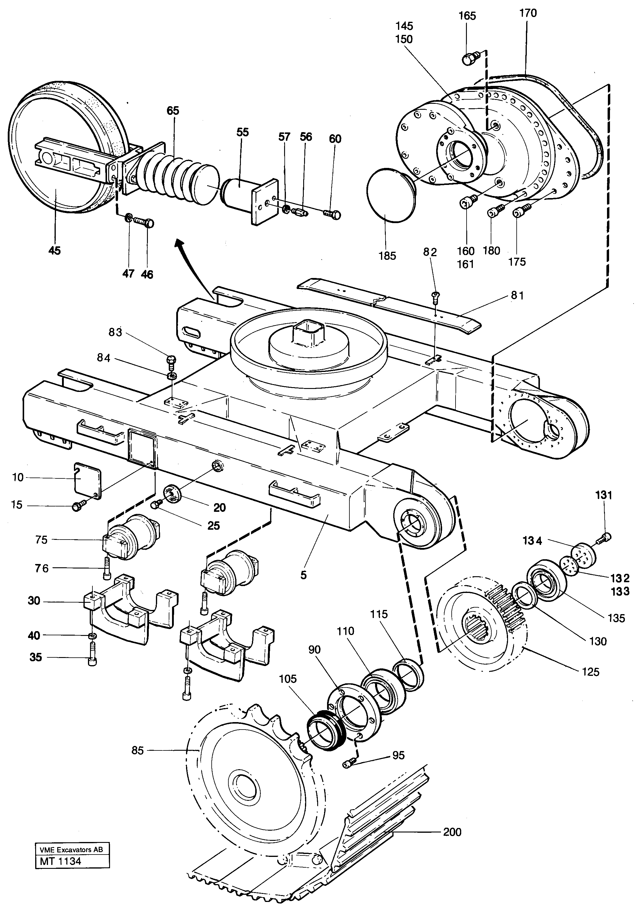 Схема запчастей Volvo EC230 ?KERMAN ?KERMAN EC230 SER NO - 4368 - 39065 Undercarriage Ec 230 Undercarriage Ec 229 