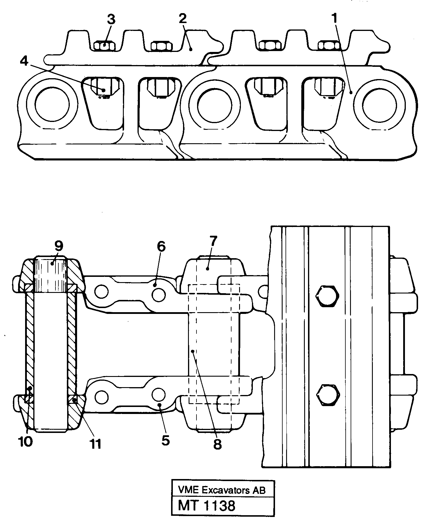 Схема запчастей Volvo EC230 ?KERMAN ?KERMAN EC230 SER NO - 4368 - 39071 Crawler track Ec230 