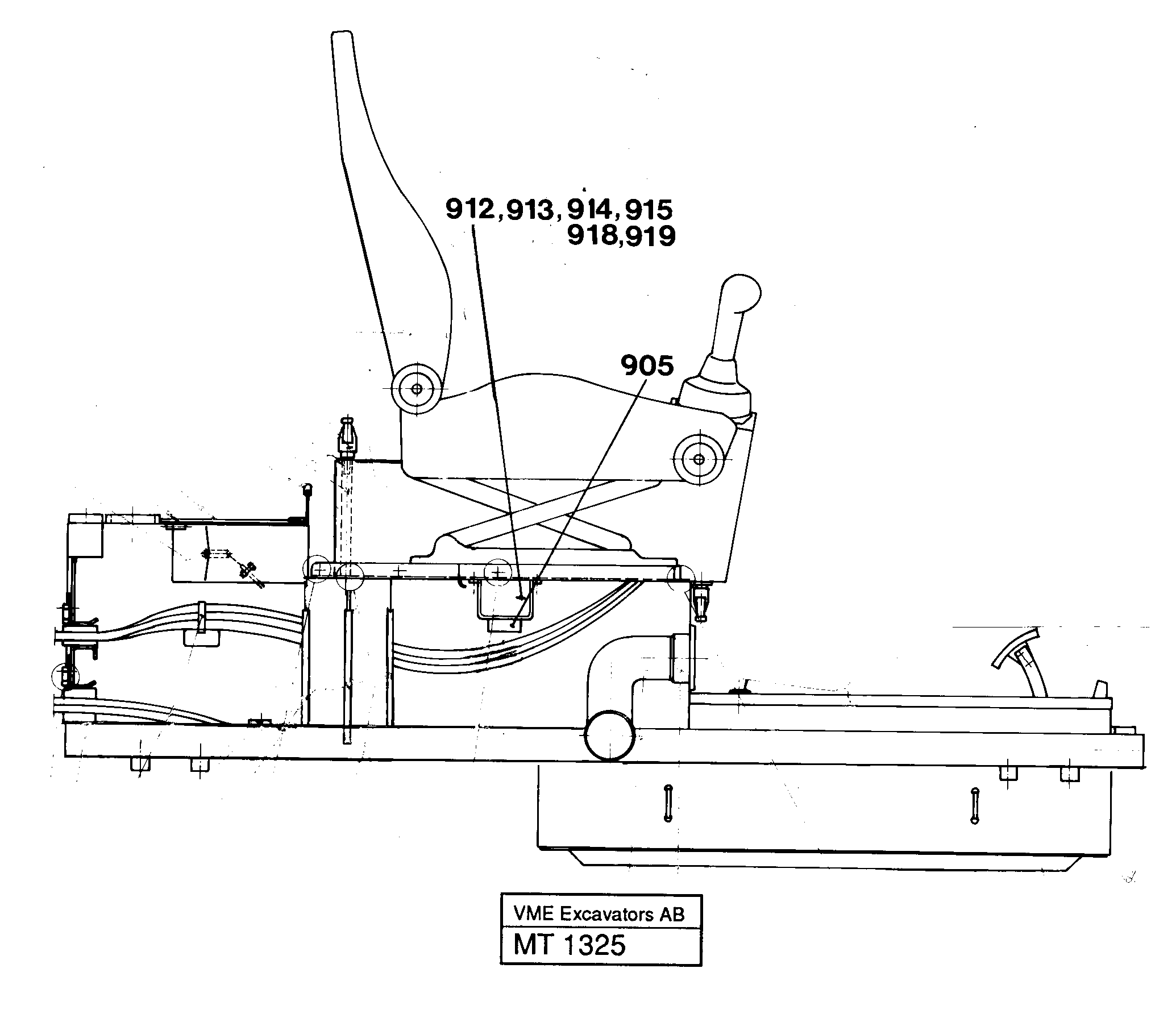 Схема запчастей Volvo EC230 ?KERMAN ?KERMAN EC230 SER NO - 4368 - 33496 Electric installation on drivers seat 