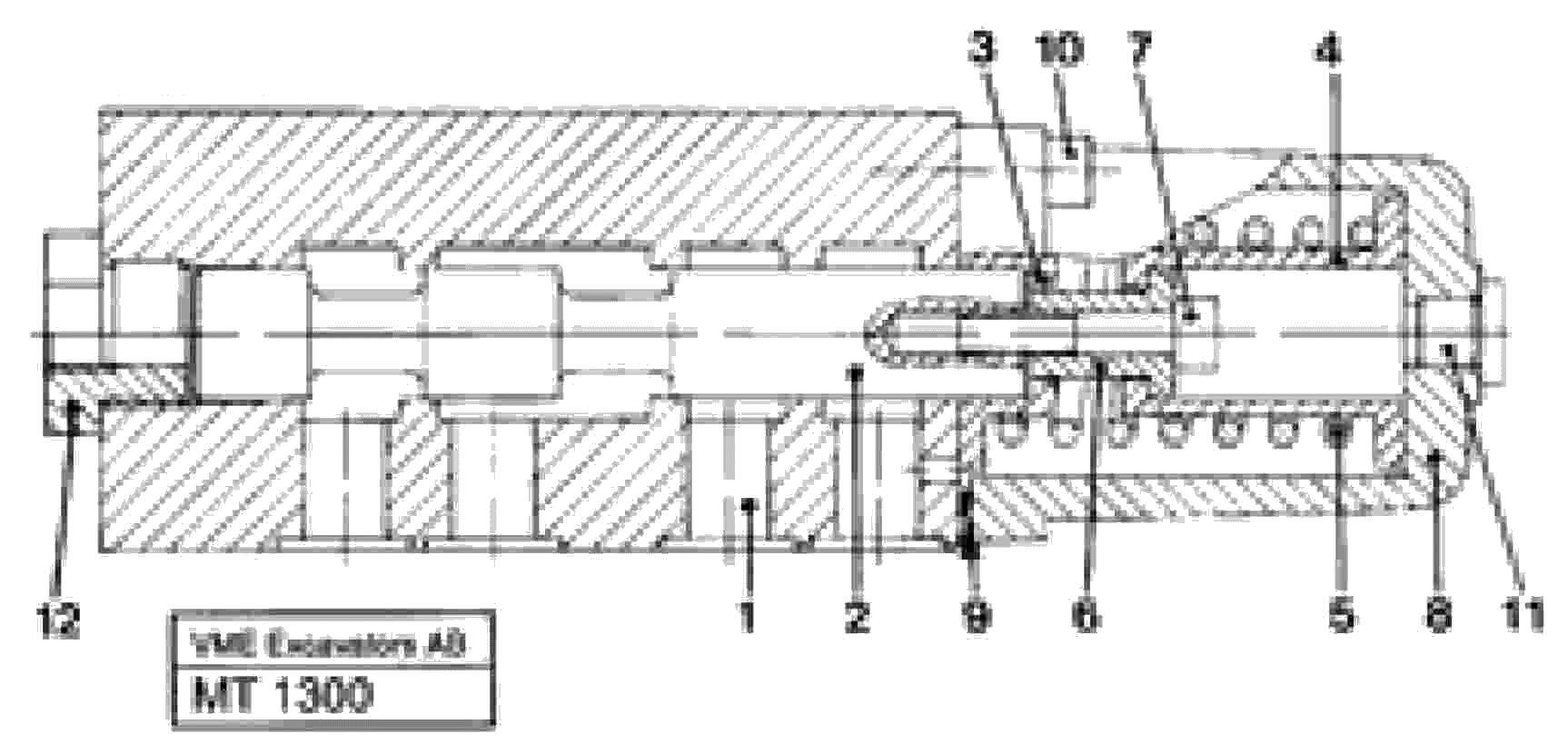 Схема запчастей Volvo EC230 ?KERMAN ?KERMAN EC230 SER NO - 4368 - 106304 Float position valve 