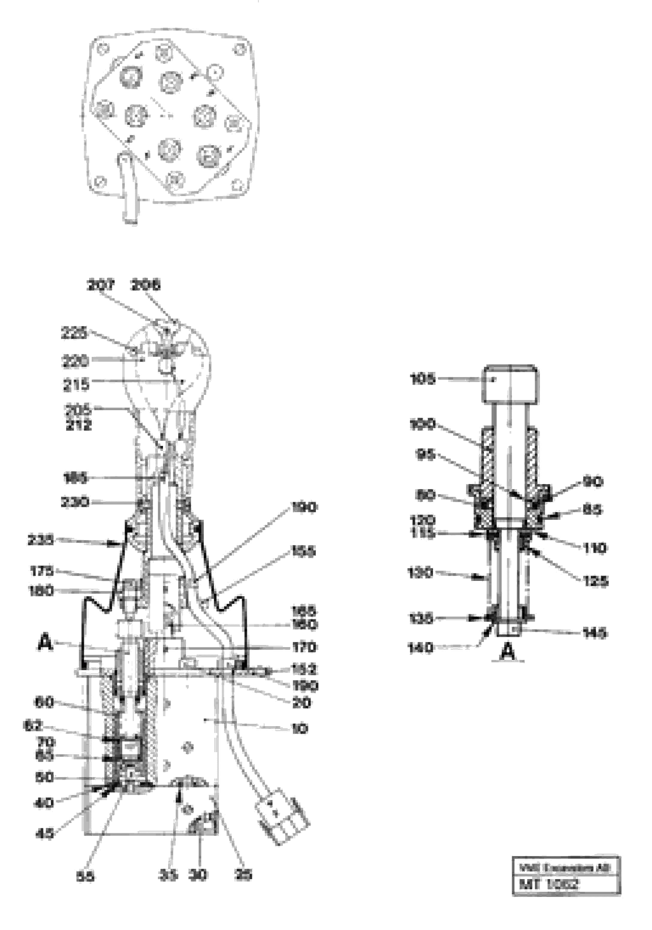 Схема запчастей Volvo EC230 ?KERMAN ?KERMAN EC230 SER NO - 4368 - 45474 Control pressure valve 