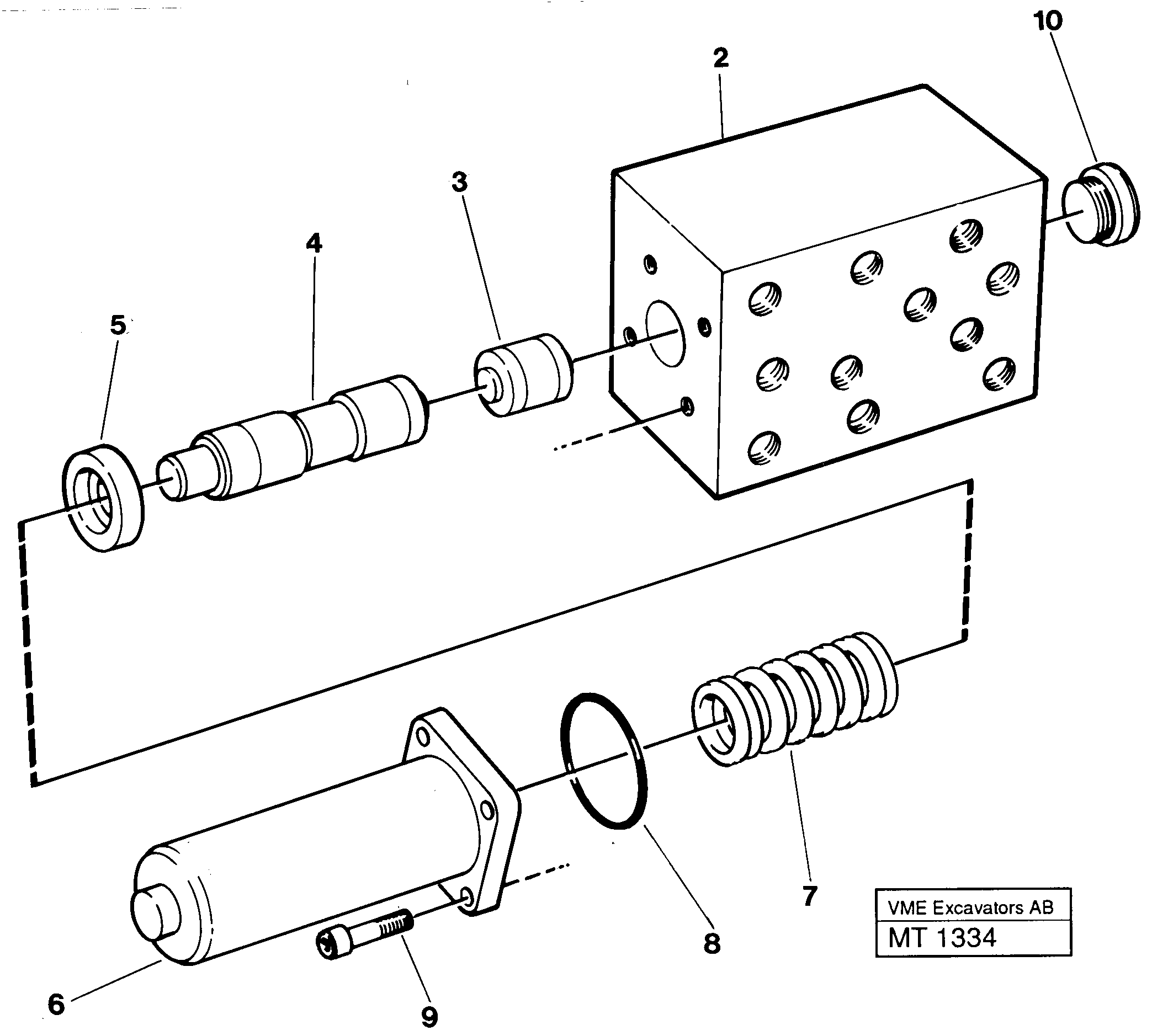 Схема запчастей Volvo EC230 ?KERMAN ?KERMAN EC230 SER NO - 4368 - 45480 Brake valve 