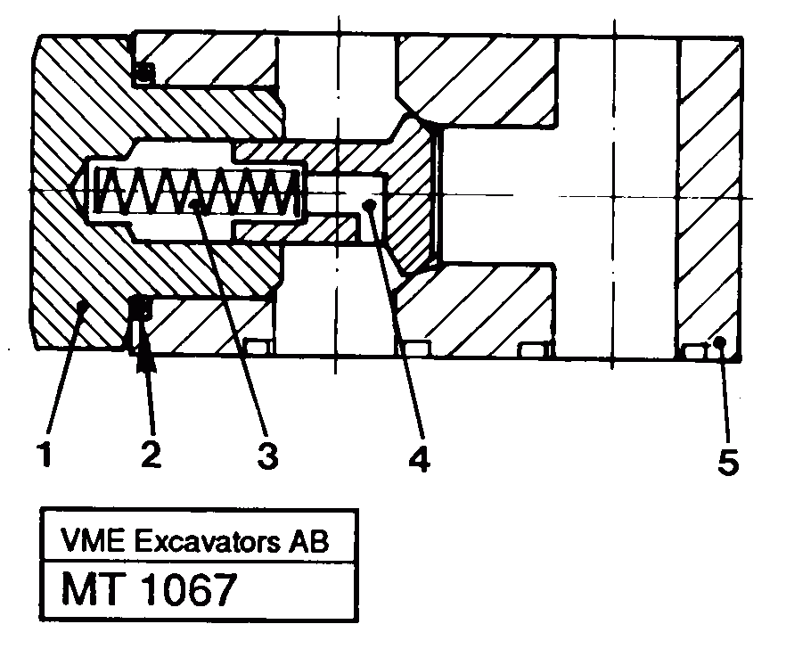 Схема запчастей Volvo EC230 ?KERMAN ?KERMAN EC230 SER NO - 4368 - 46072 Anticavitation valve 