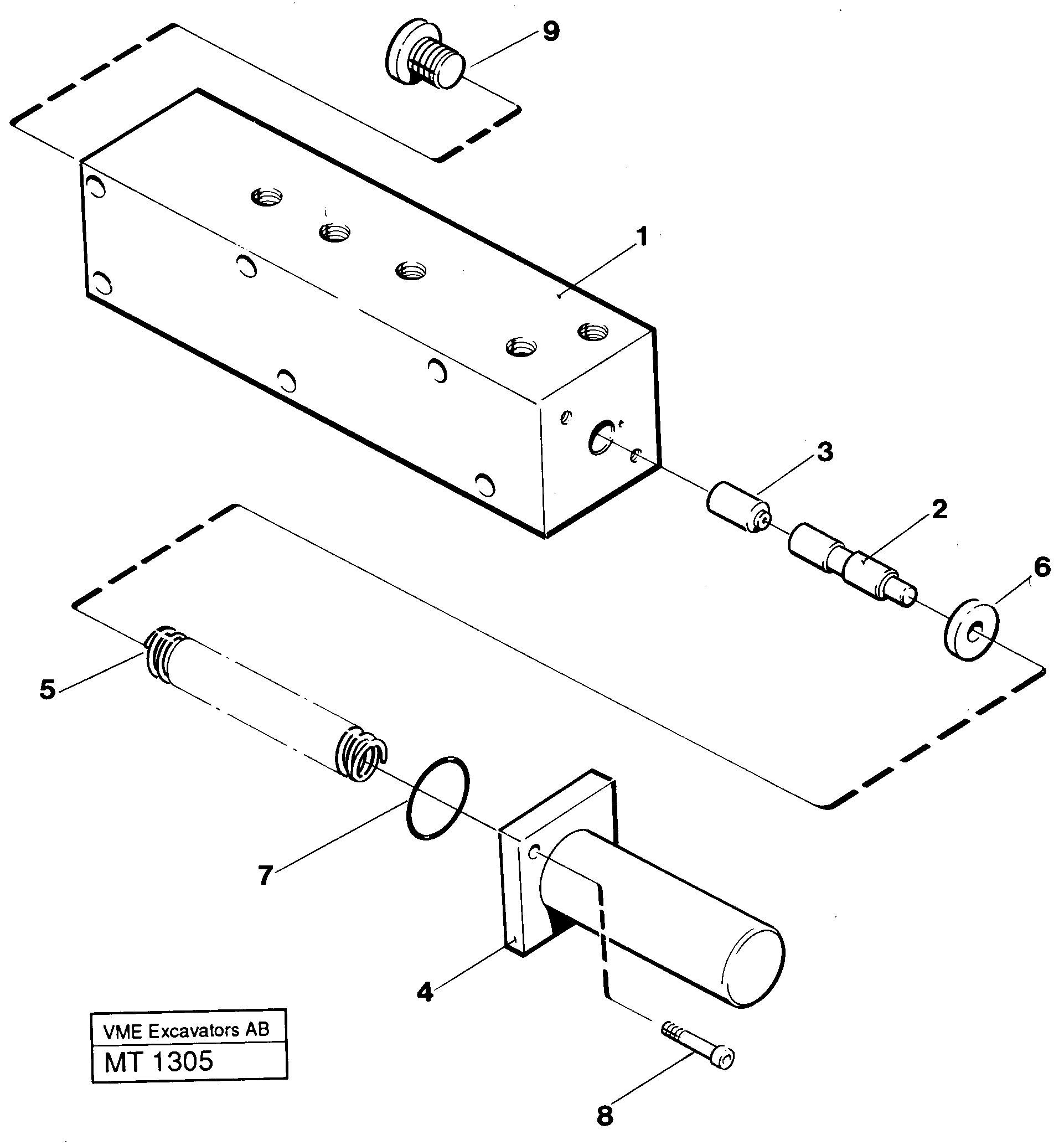 Схема запчастей Volvo EC230 ?KERMAN ?KERMAN EC230 SER NO - 4368 - 46073 Fuel miser valve 