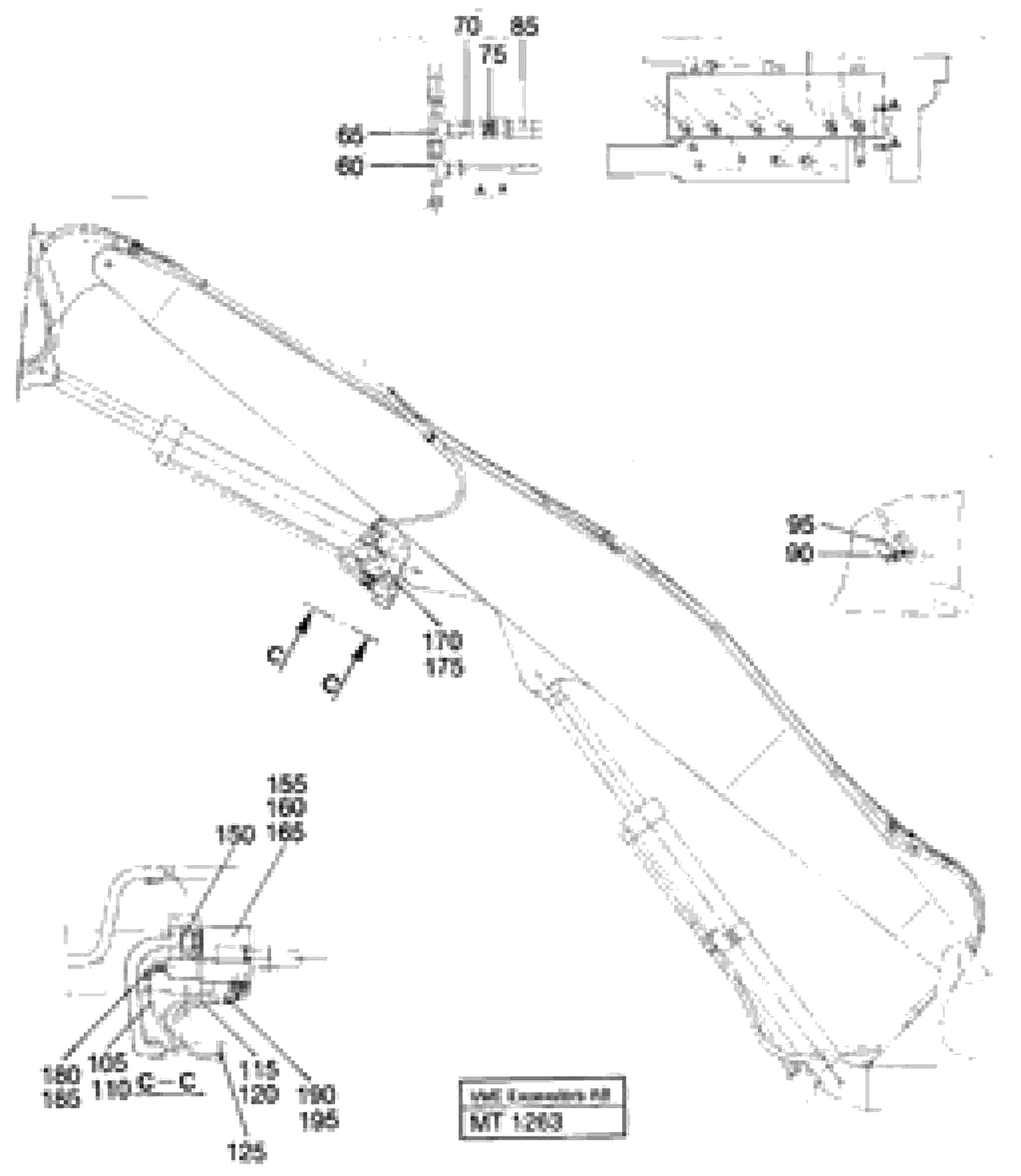 Схема запчастей Volvo EC230 ?KERMAN ?KERMAN EC230 SER NO - 4368 - 45156 Hose rupture valve on handling equipment 