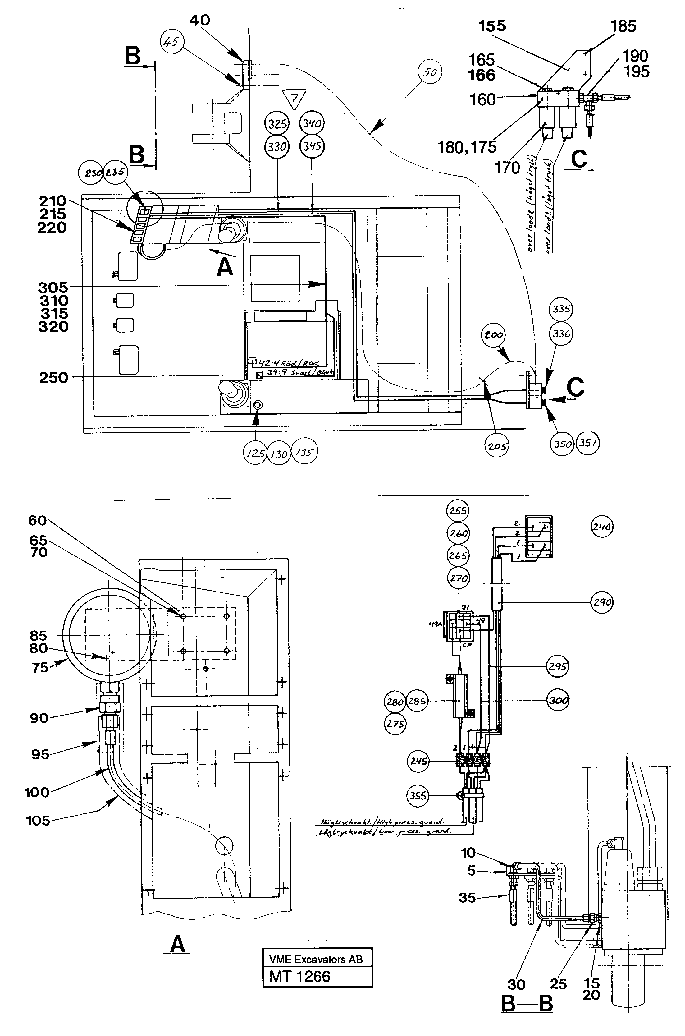 Схема запчастей Volvo EC230 ?KERMAN ?KERMAN EC230 SER NO - 4368 - 45158 Load limiting device 