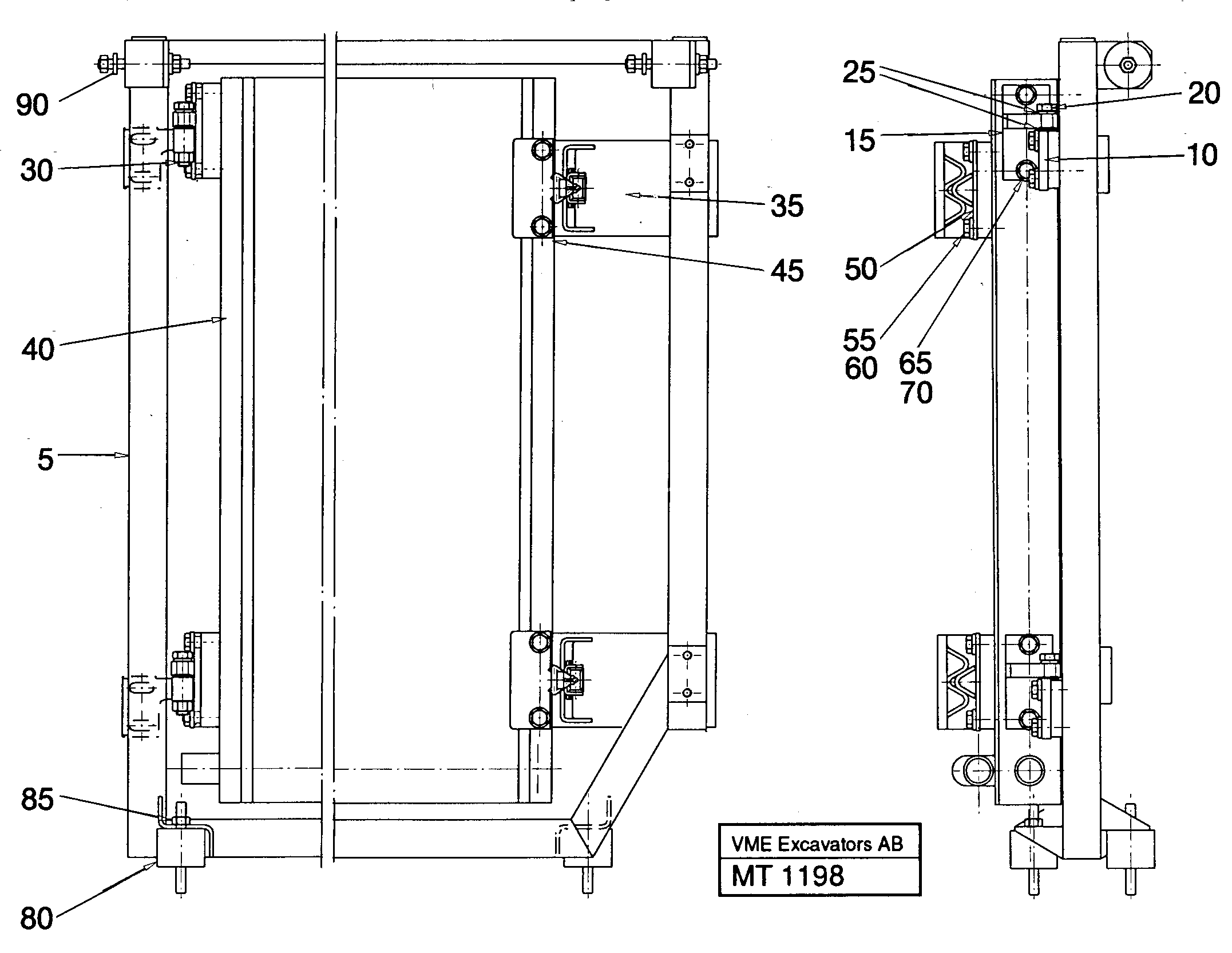 Схема запчастей Volvo EW230 ?KERMAN ?KERMAN EW230 SER NO - 1447 - 51276 Масляный радиатор 