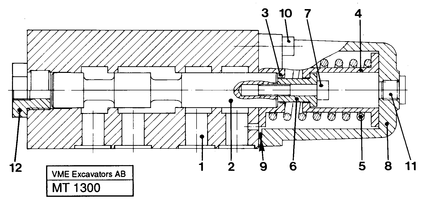 Схема запчастей Volvo EW230 ?KERMAN ?KERMAN EW230 SER NO - 1447 - 106474 Float position valve 