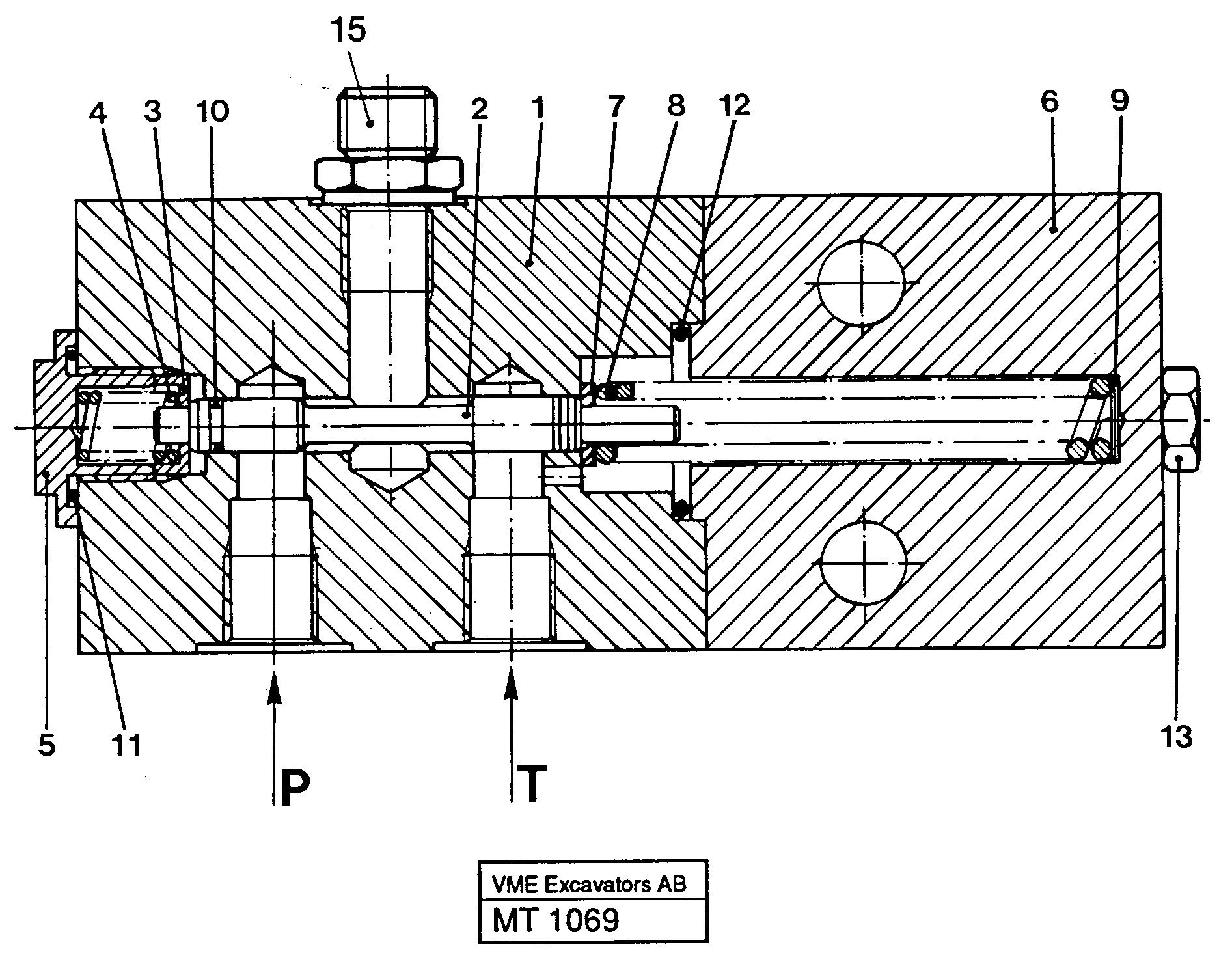 Схема запчастей Volvo EW230 ?KERMAN ?KERMAN EW230 SER NO - 1447 - 50253 Pressure limiting valve 