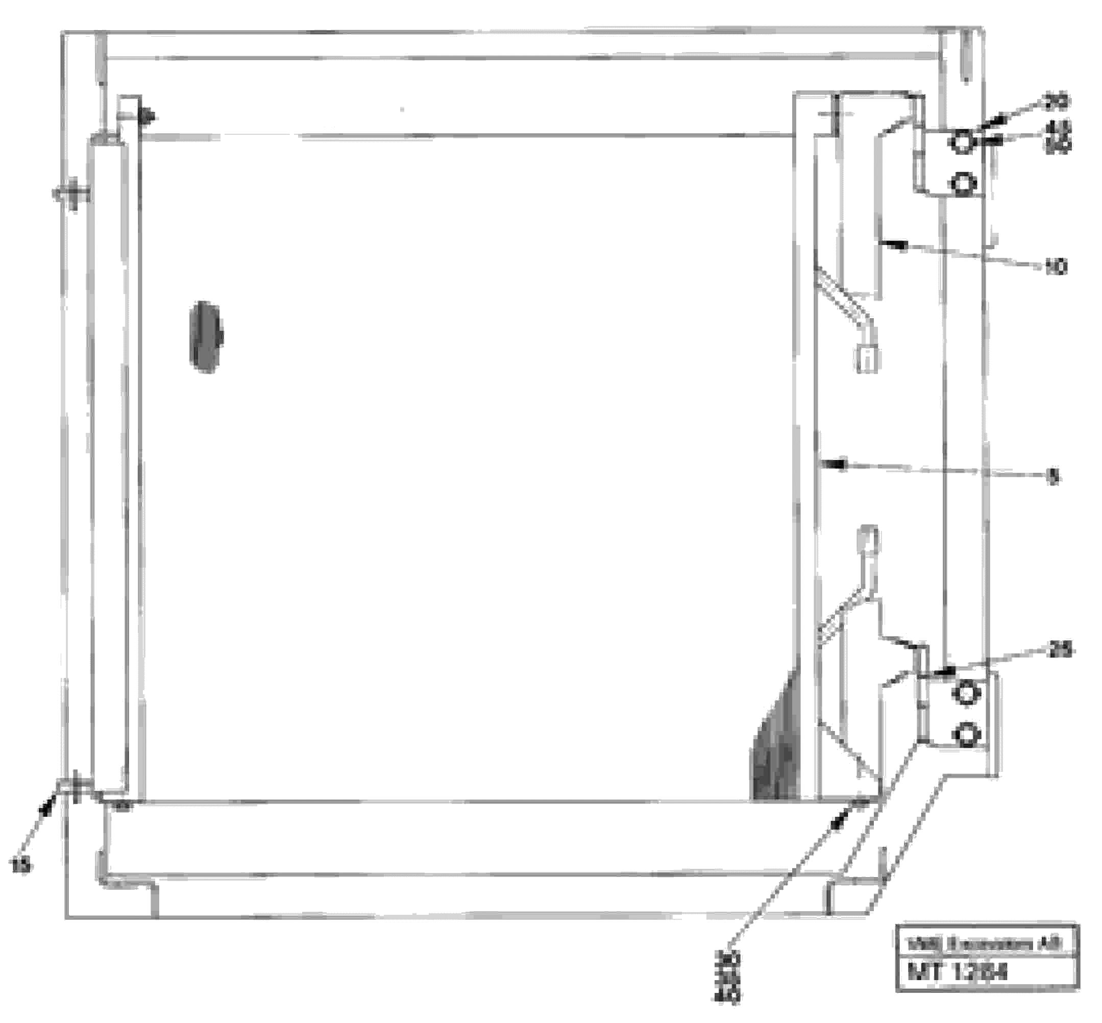 Схема запчастей Volvo EW230 ?KERMAN ?KERMAN EW230 SER NO - 1447 - 48686 Condenser installation 