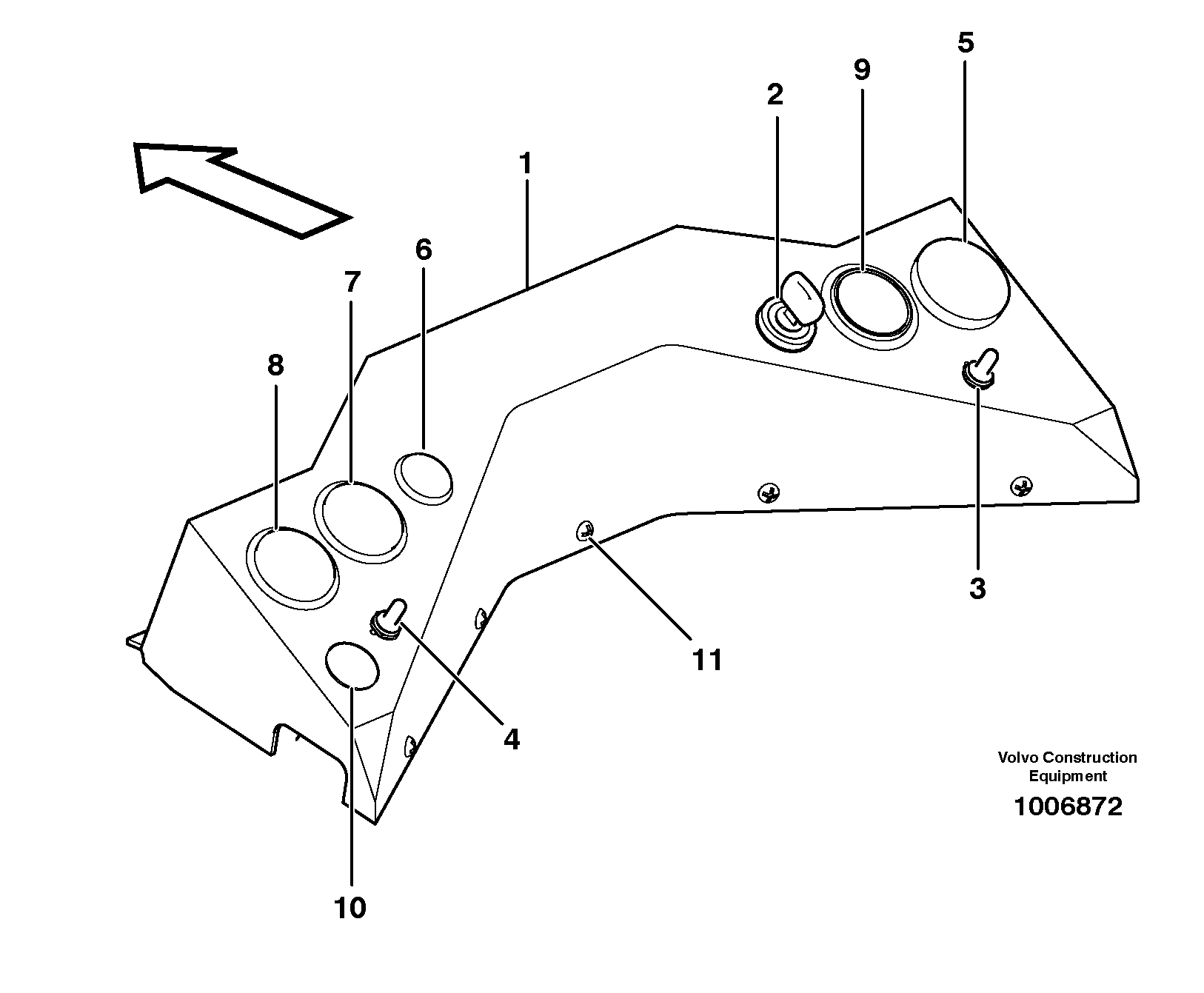 Схема запчастей Volvo MC60 - 31976 Instrument panel 