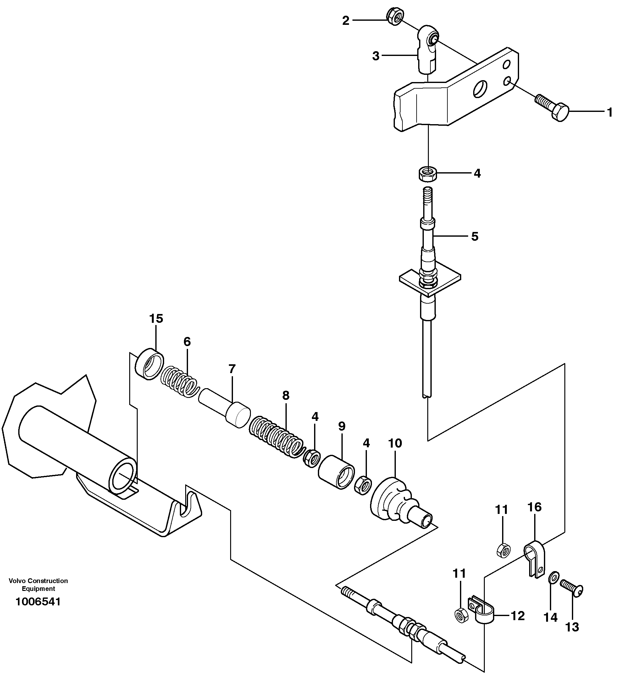 Схема запчастей Volvo MC60 - 8431 Parking brake 