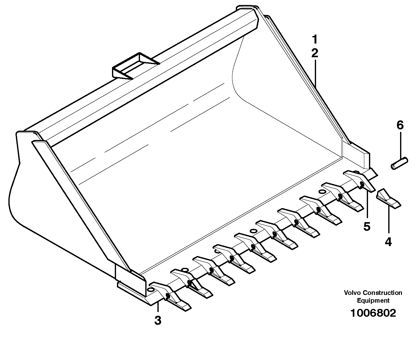 Схема запчастей Volvo MC60 - 8614 Ковш 