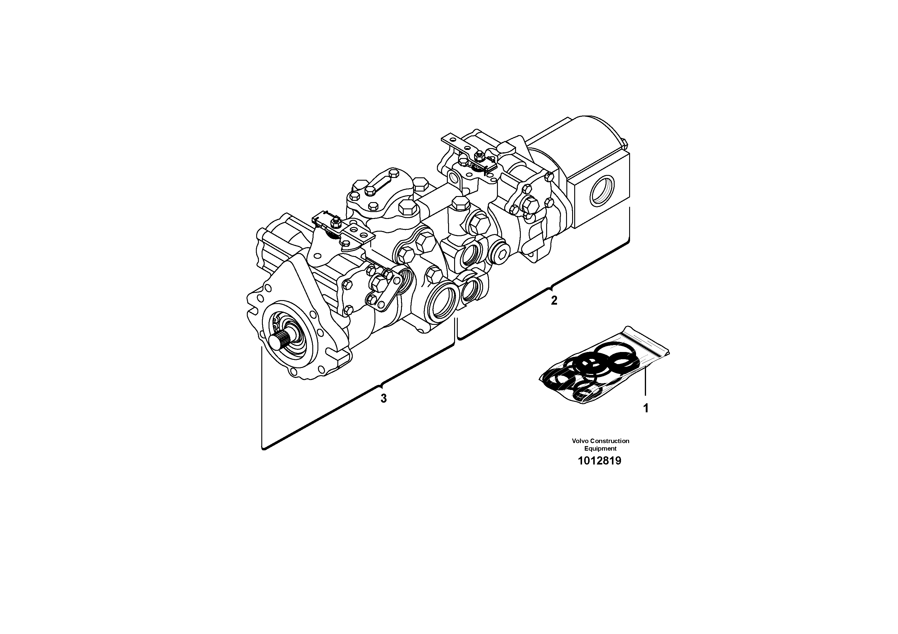 Схема запчастей Volvo MC90 - 10211 Transmission complete 