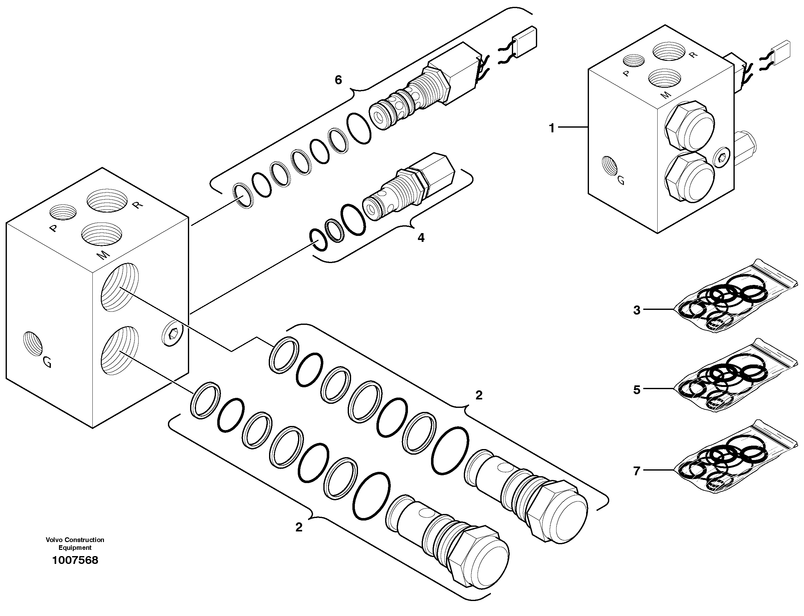 Схема запчастей Volvo MC90 - 27754 High flow valve 