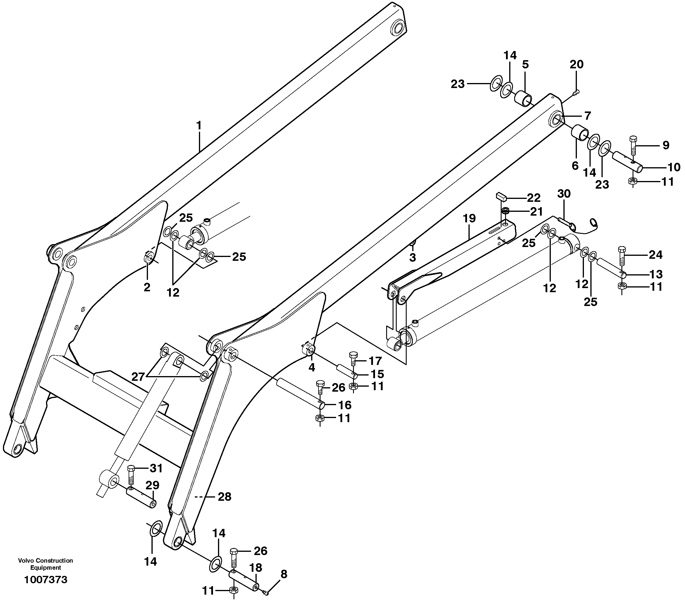 Схема запчастей Volvo MC90 - 14321 Loading unit 